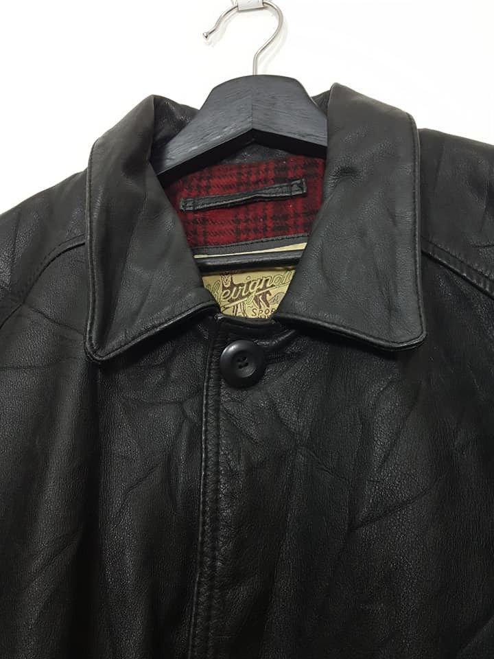 Chevignon Chevignon Leather Plaid Tartan lined Jacket Size US M / EU 48-50 / 2 - 17 Thumbnail