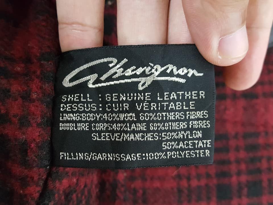 Chevignon Chevignon Leather Plaid Tartan lined Jacket Size US M / EU 48-50 / 2 - 10 Thumbnail