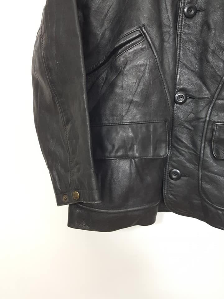 Chevignon Chevignon Leather Plaid Tartan lined Jacket Size US M / EU 48-50 / 2 - 9 Thumbnail