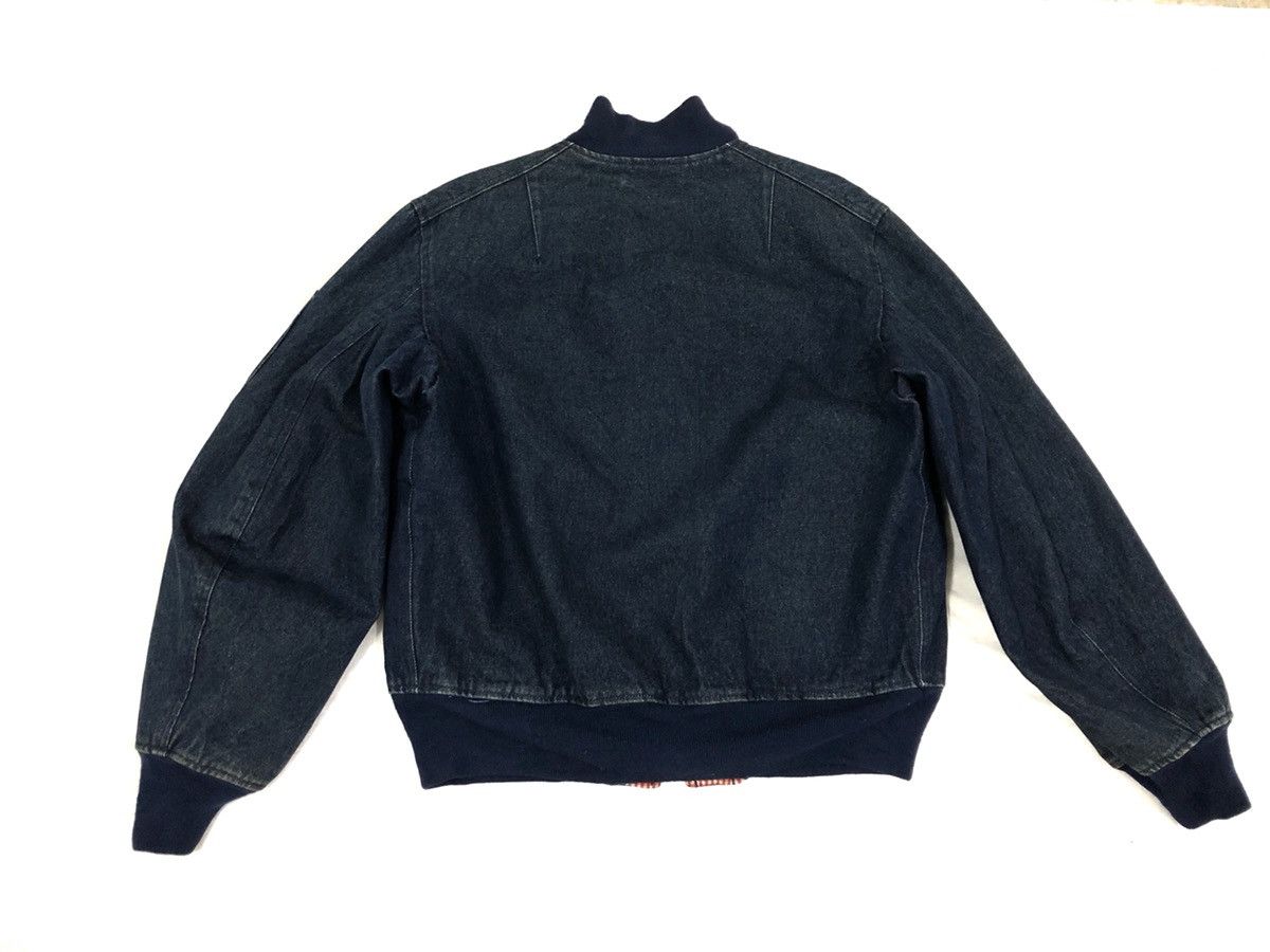 Karl Helmut Vintage Karl Helmut Heavy Denim Bomber Jacket Size US M / EU 48-50 / 2 - 10 Thumbnail