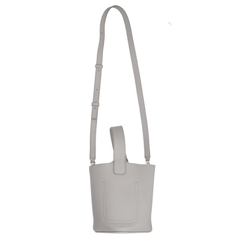Loewe LOEWE Pebble Bucket 2-Way Leather Bag Gray Size ONE SIZE - 2 Thumbnail