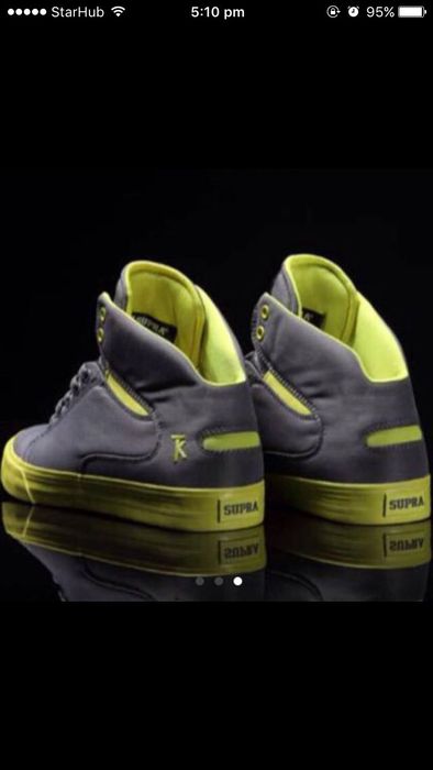 Supra society grey neon hotsell