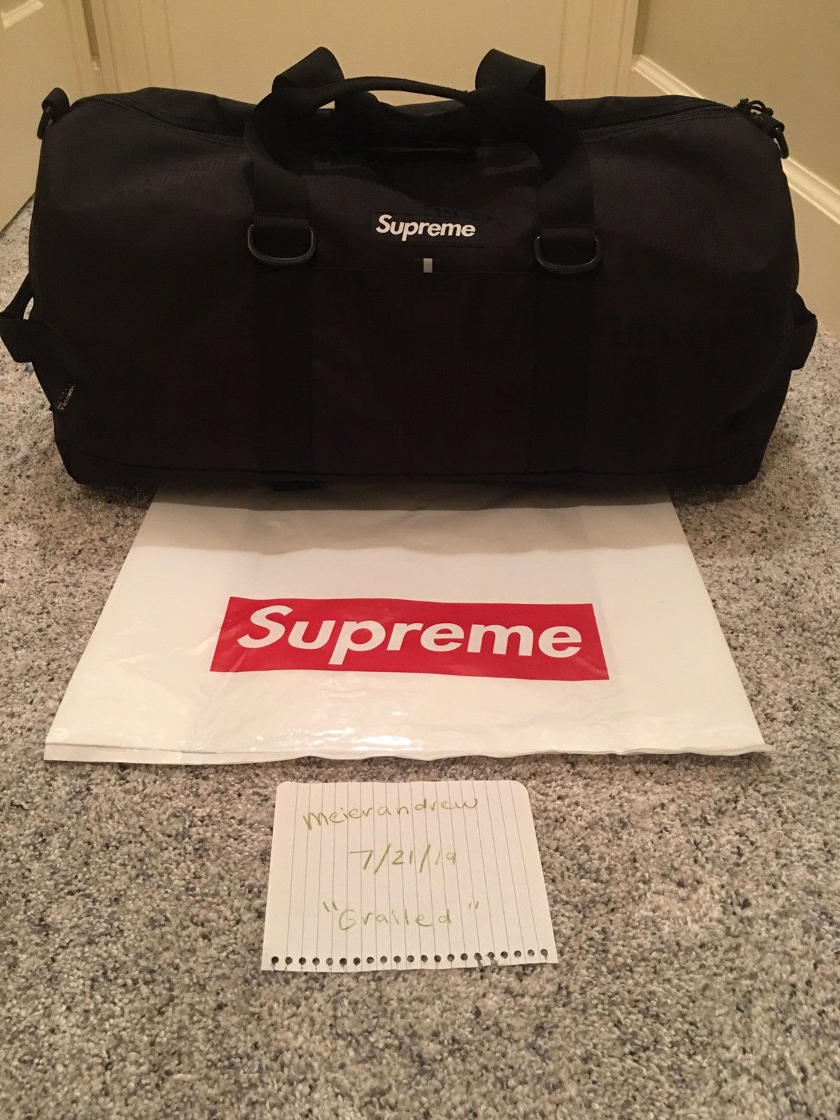 Supreme Duffle Bag (SS19) - Red Weekenders, Bags - WSPME65754