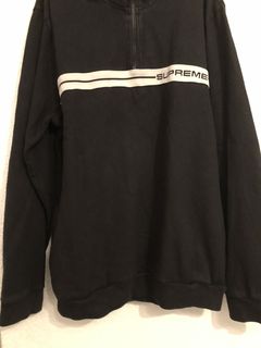 Supreme half zip warm best sale up black