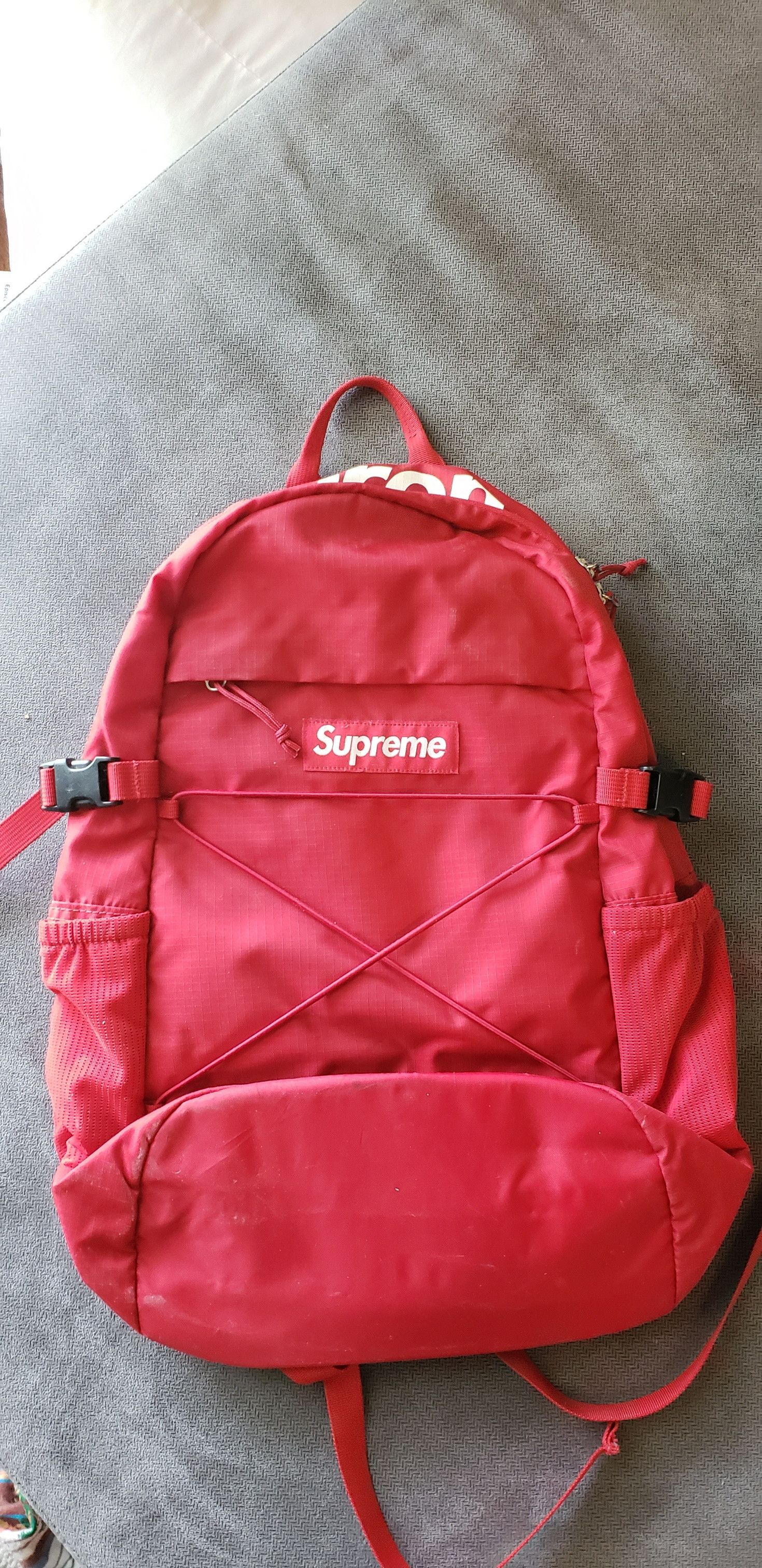 Supreme Supreme Red 210 Denier Cordura Backpack (SS16) | Grailed