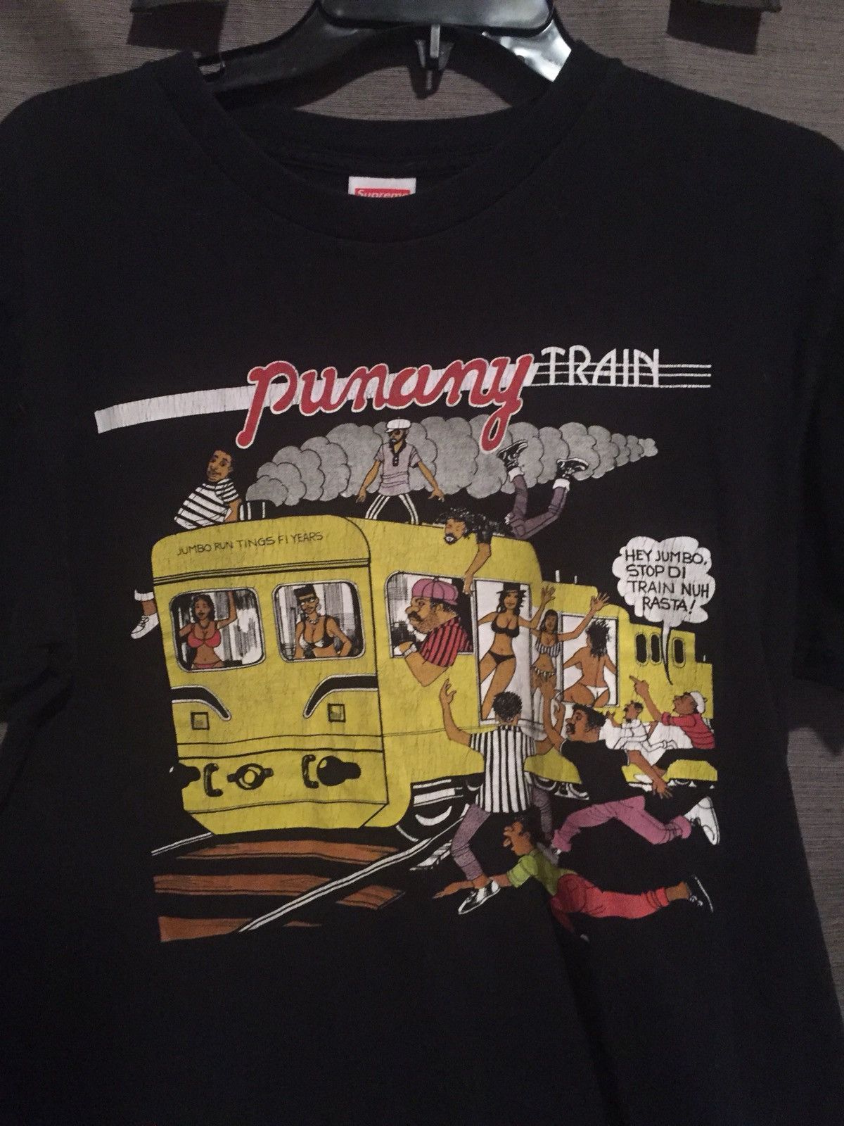 Supreme punany hotsell train shirt