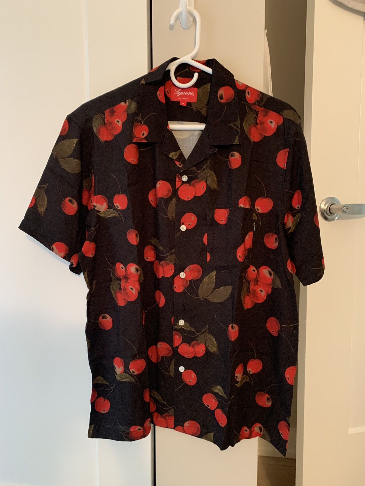 Supreme Cherry Rayon Short Sleeve Shirt | Grailed