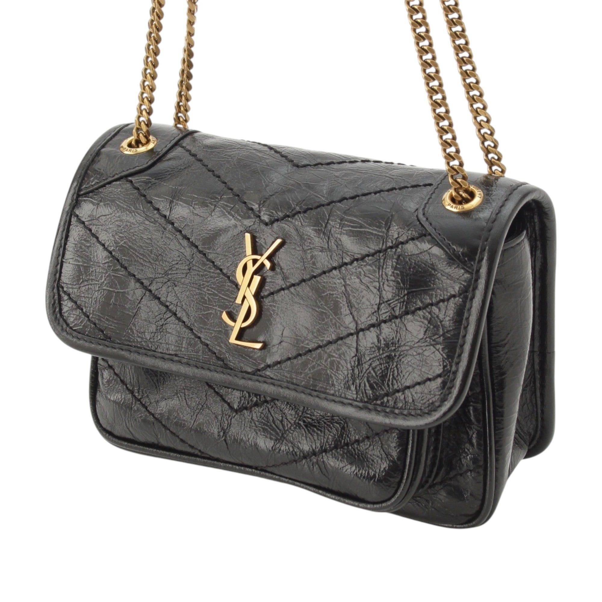 Saint Laurent Paris Crinkled Calfskin Niki Size ONE SIZE - 2 Thumbnail