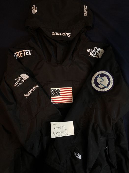 Supreme north face gore best sale tex pullover