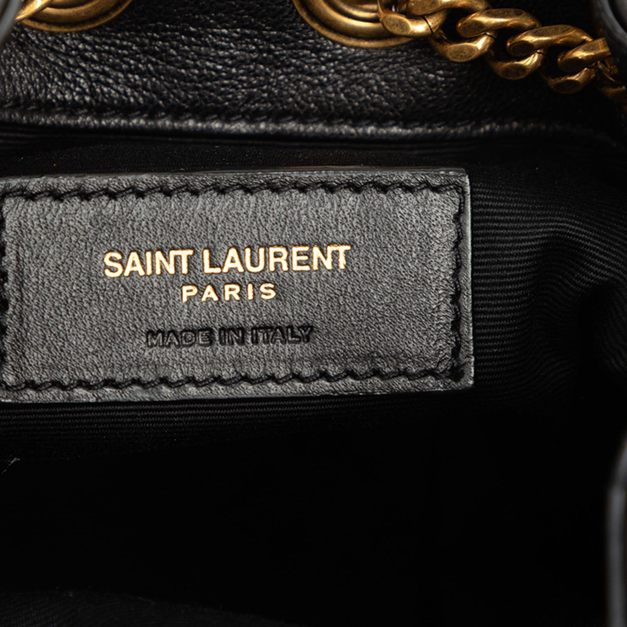 Saint Laurent Paris Chevron Lambskin Joe Bucket Bag Size ONE SIZE - 5 Thumbnail