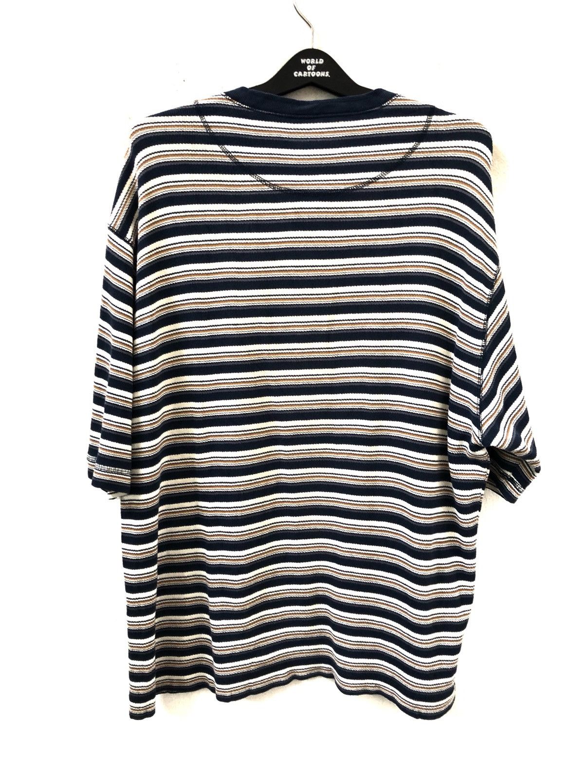 Levi's Vintage 90s Levi’s Striped Henley Shirt Size US L / EU 52-54 / 3 - 7 Thumbnail