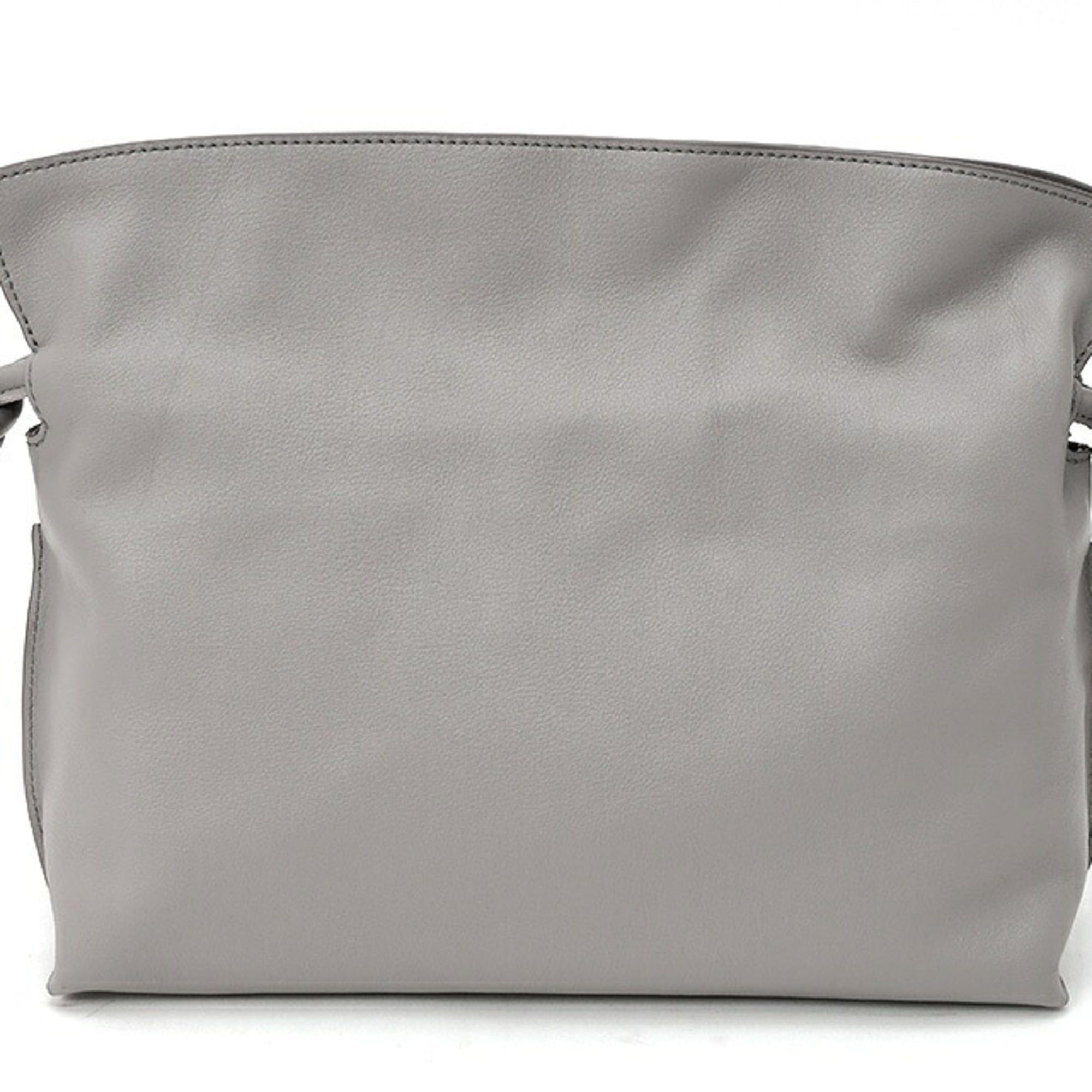 Loewe Loewe Flamenco Clutch Medium Shoulder Bag, Napa Calf Leather, Gray Size ONE SIZE - 3 Thumbnail