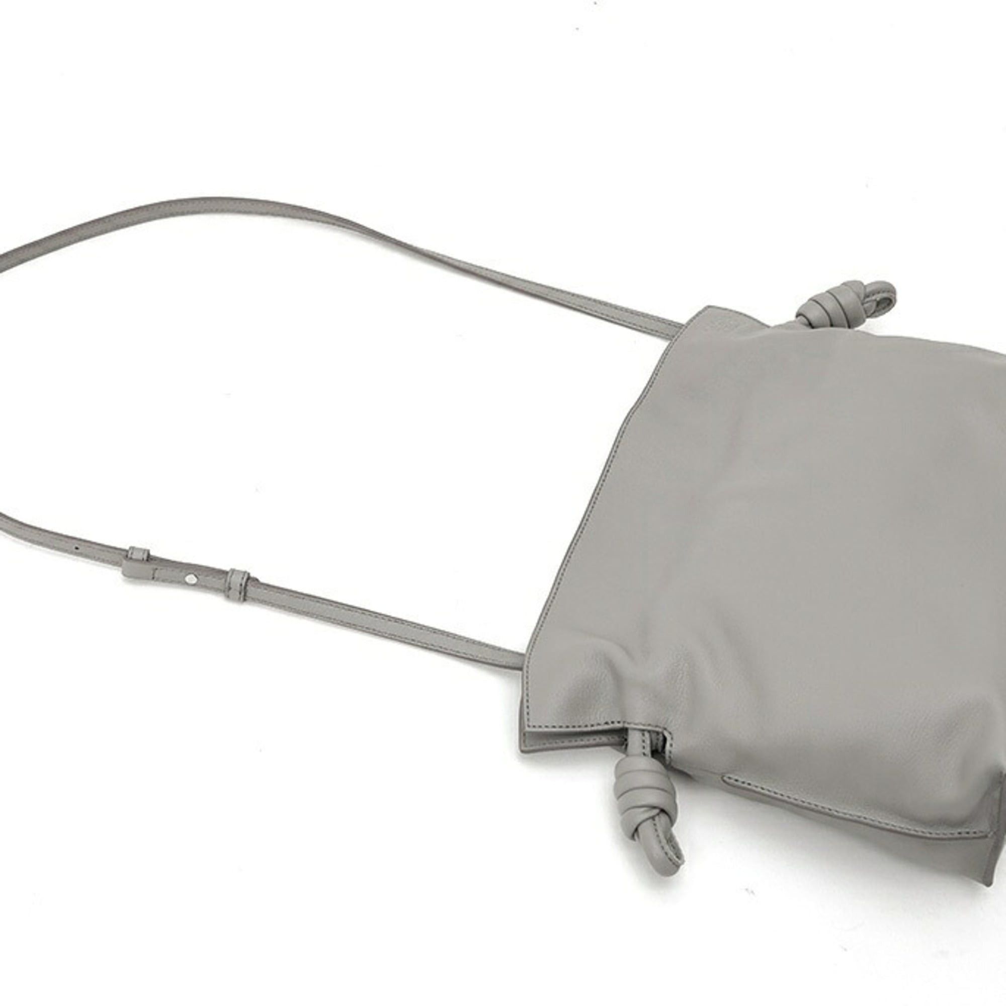 Loewe Loewe Flamenco Clutch Medium Shoulder Bag, Napa Calf Leather, Gray Size ONE SIZE - 2 Thumbnail
