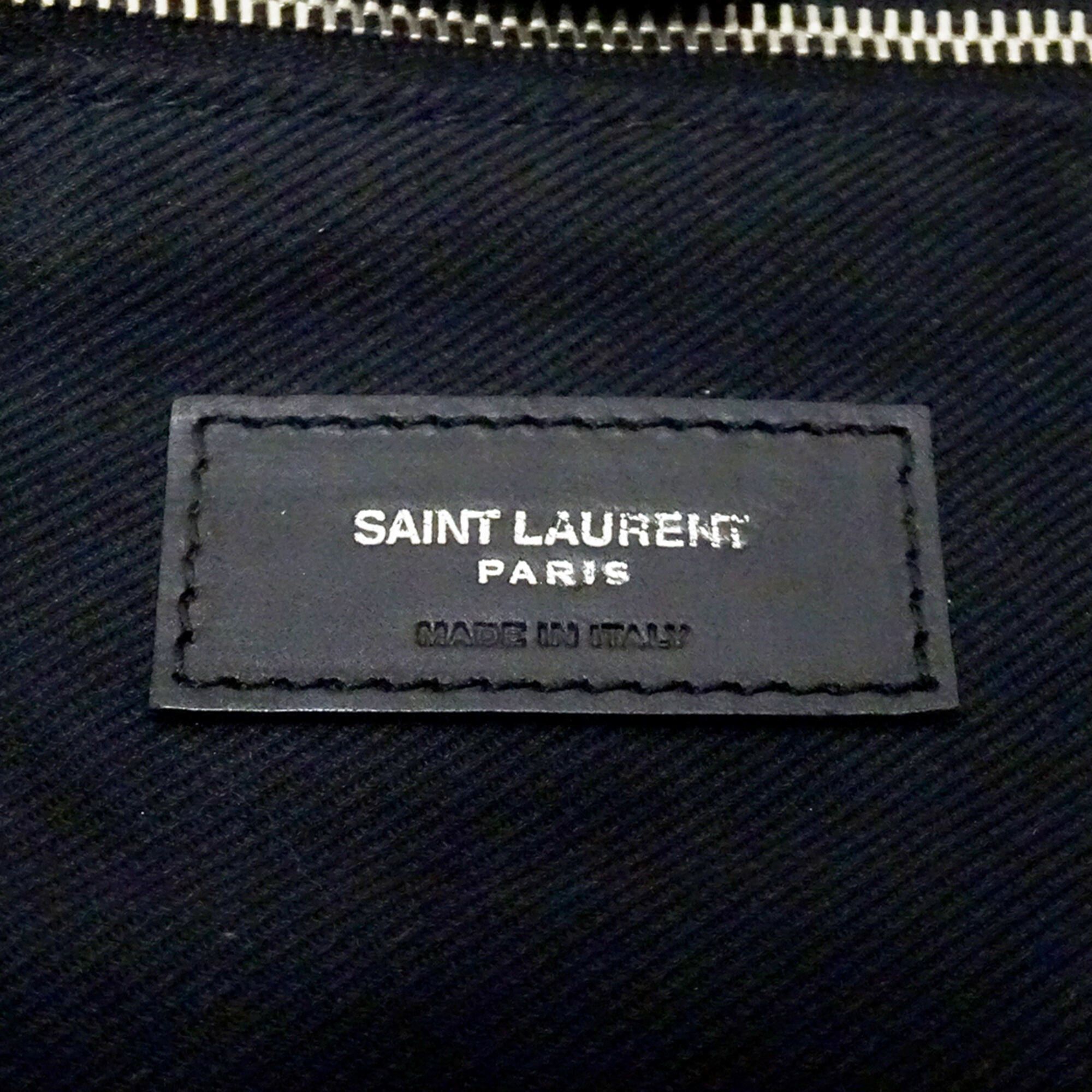 Saint Laurent Paris Saint Laurent handbag, women's brand tote bag, raffia, black, 490793, straw summer bag Size ONE SIZE - 6 Thumbnail