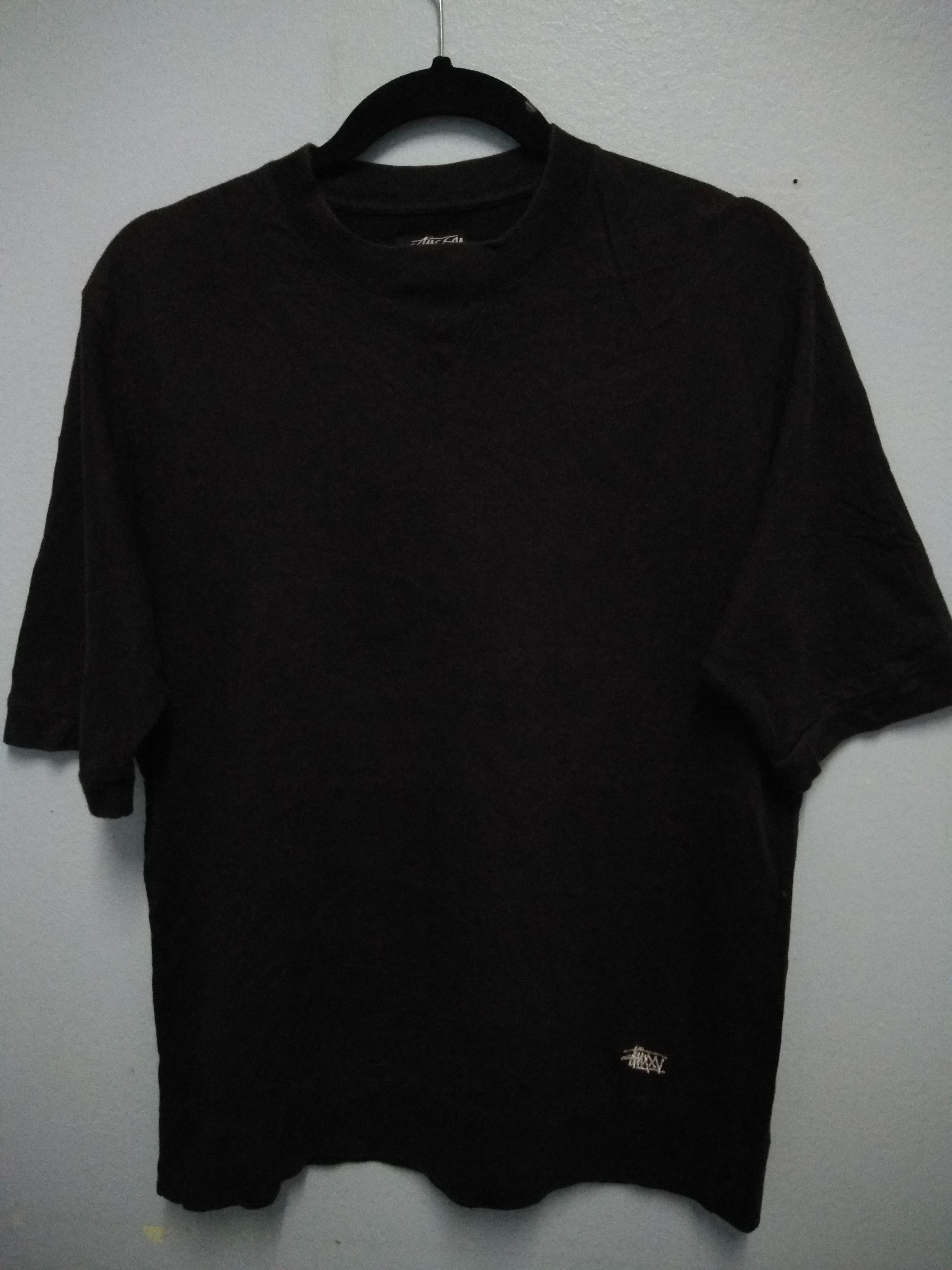 Stussy Rare Stussy Black Crew Neck Short Sleeve Sweatshirt Size US S / EU 44-46 / 1 - 1 Thumbnail