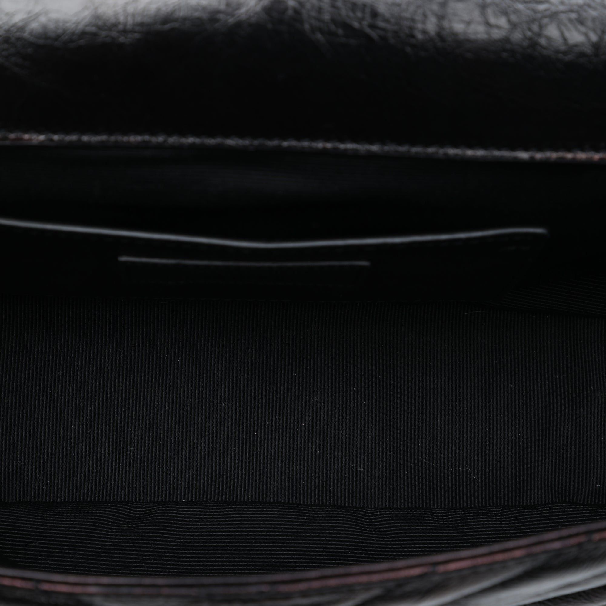 Saint Laurent Paris Chevron Metallic Crinkled Calfskin Punk Chain Bag Size ONE SIZE - 4 Thumbnail