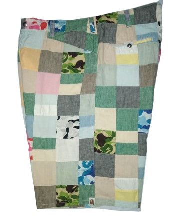 Bape Bape Patchwork Shorts Size US 40 / EU 56 - 2 Thumbnail