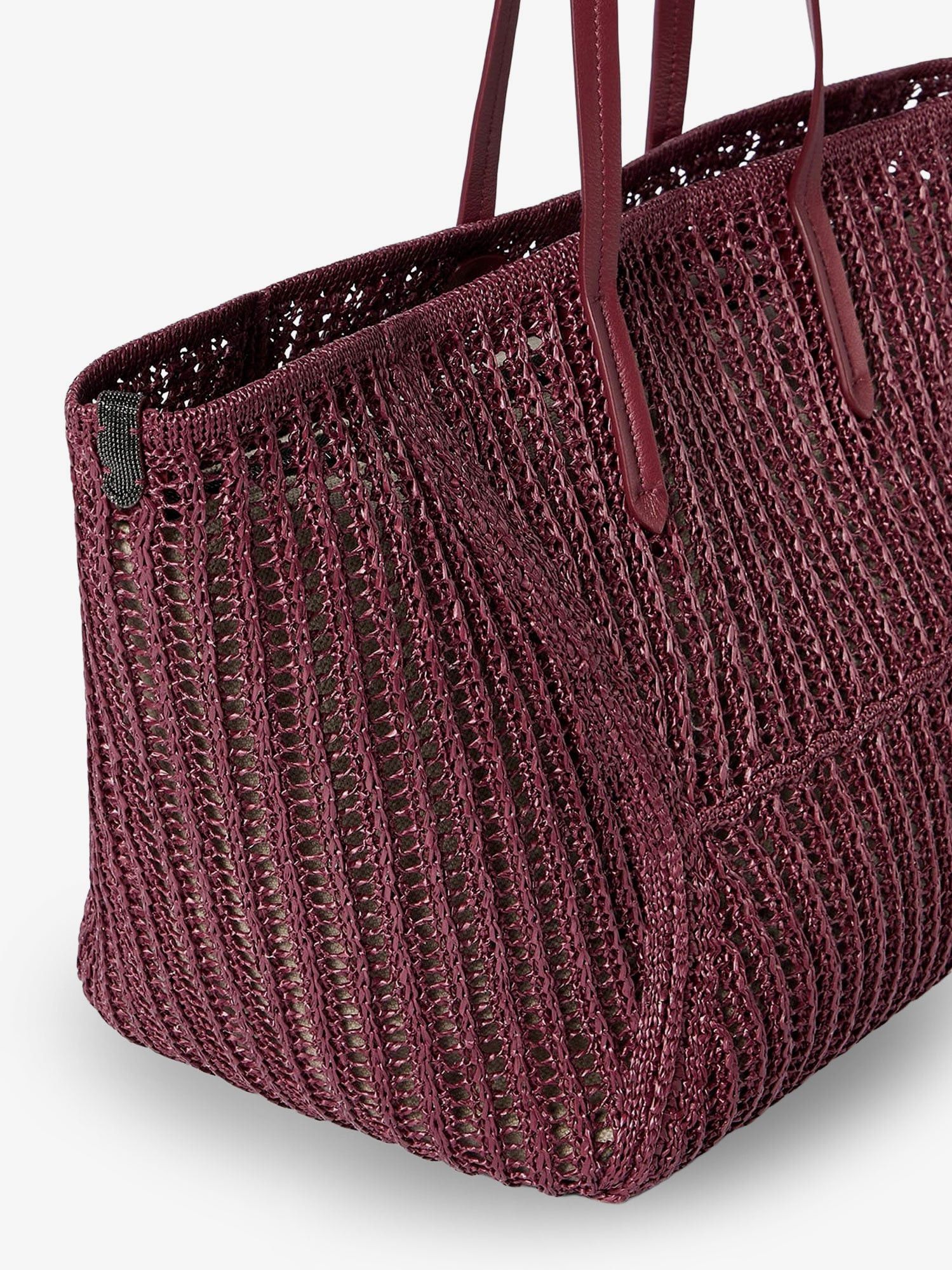 Brunello Cucinelli Bc Duo Raffia Shoulder Bag Size ONE SIZE - 3 Thumbnail