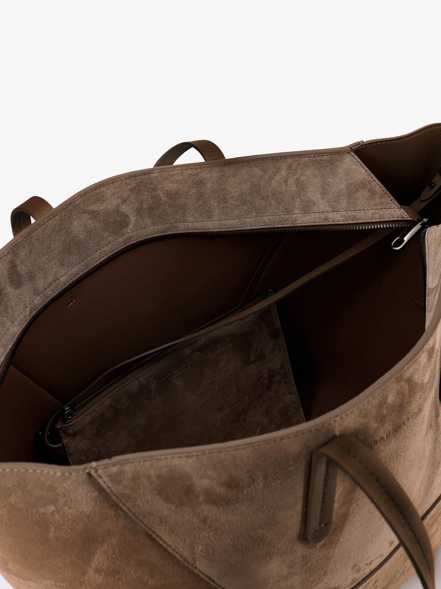 Brunello Cucinelli Bc Duo Suede Shoulder Bag With Engraved Logo Size ONE SIZE - 5 Thumbnail