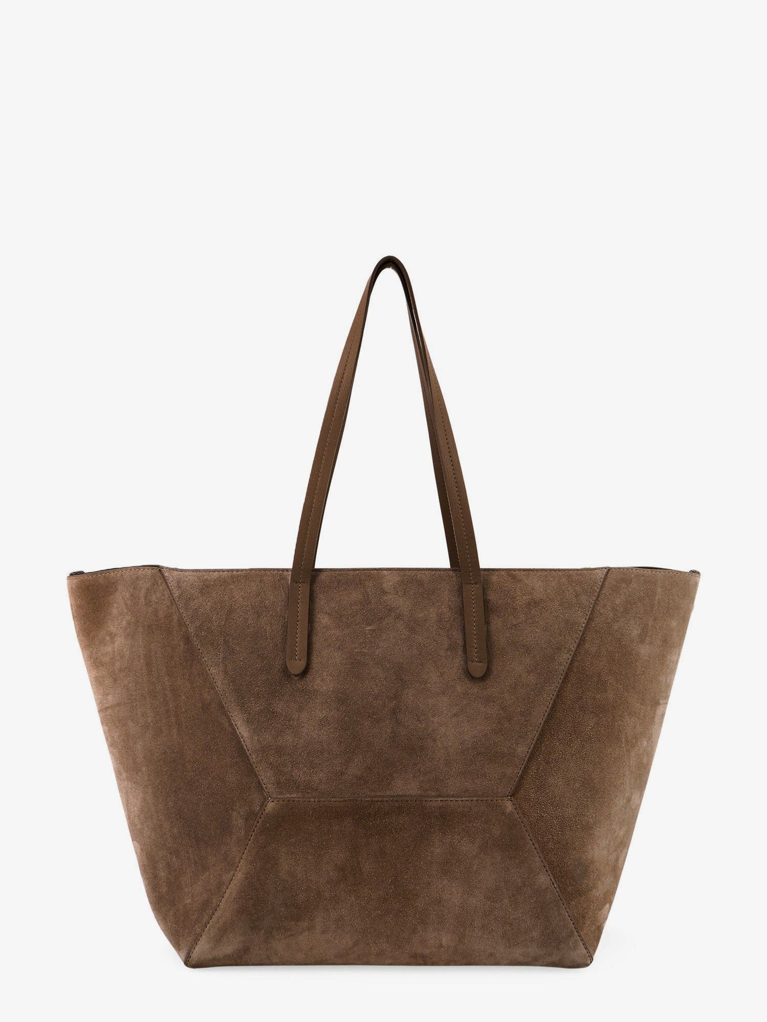 Brunello Cucinelli Bc Duo Suede Shoulder Bag With Engraved Logo Size ONE SIZE - 2 Thumbnail