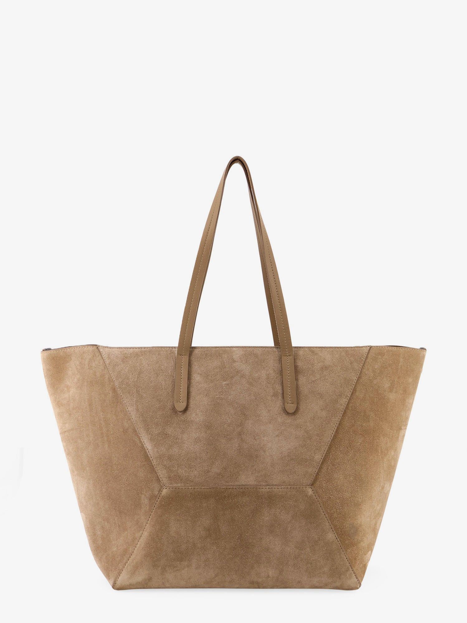 Brunello Cucinelli Bc Duo Suede Shoulder Bag With Engraved Logo Size ONE SIZE - 3 Thumbnail