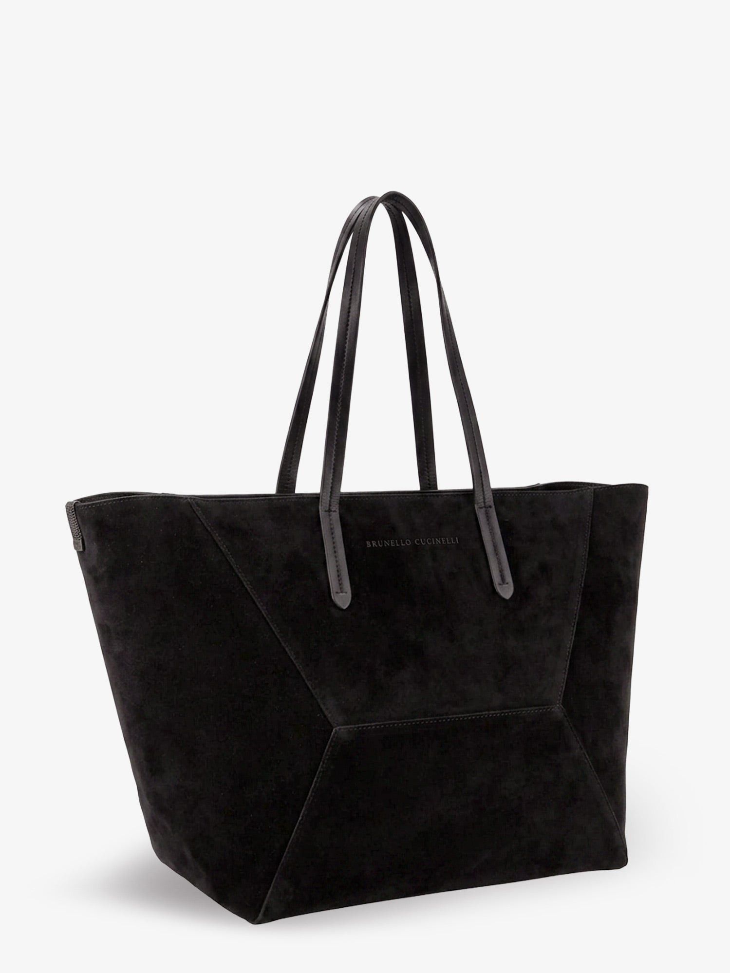 Brunello Cucinelli Bc Duo Suede Shoulder Bag With Engraved Logo Size ONE SIZE - 3 Thumbnail