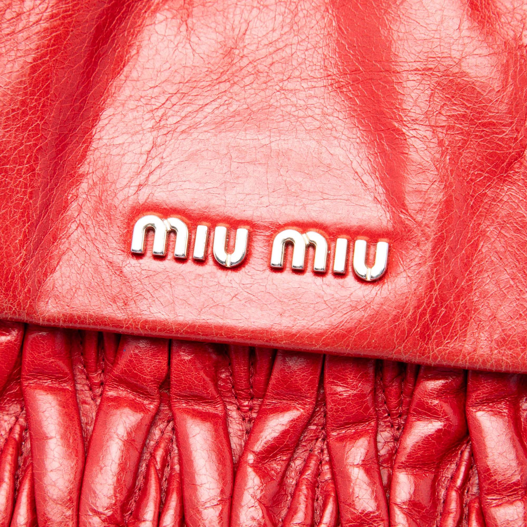 Miu Miu Matelasse Nappa Lux Bauletto Convertible Handbag Size ONE SIZE - 5 Thumbnail