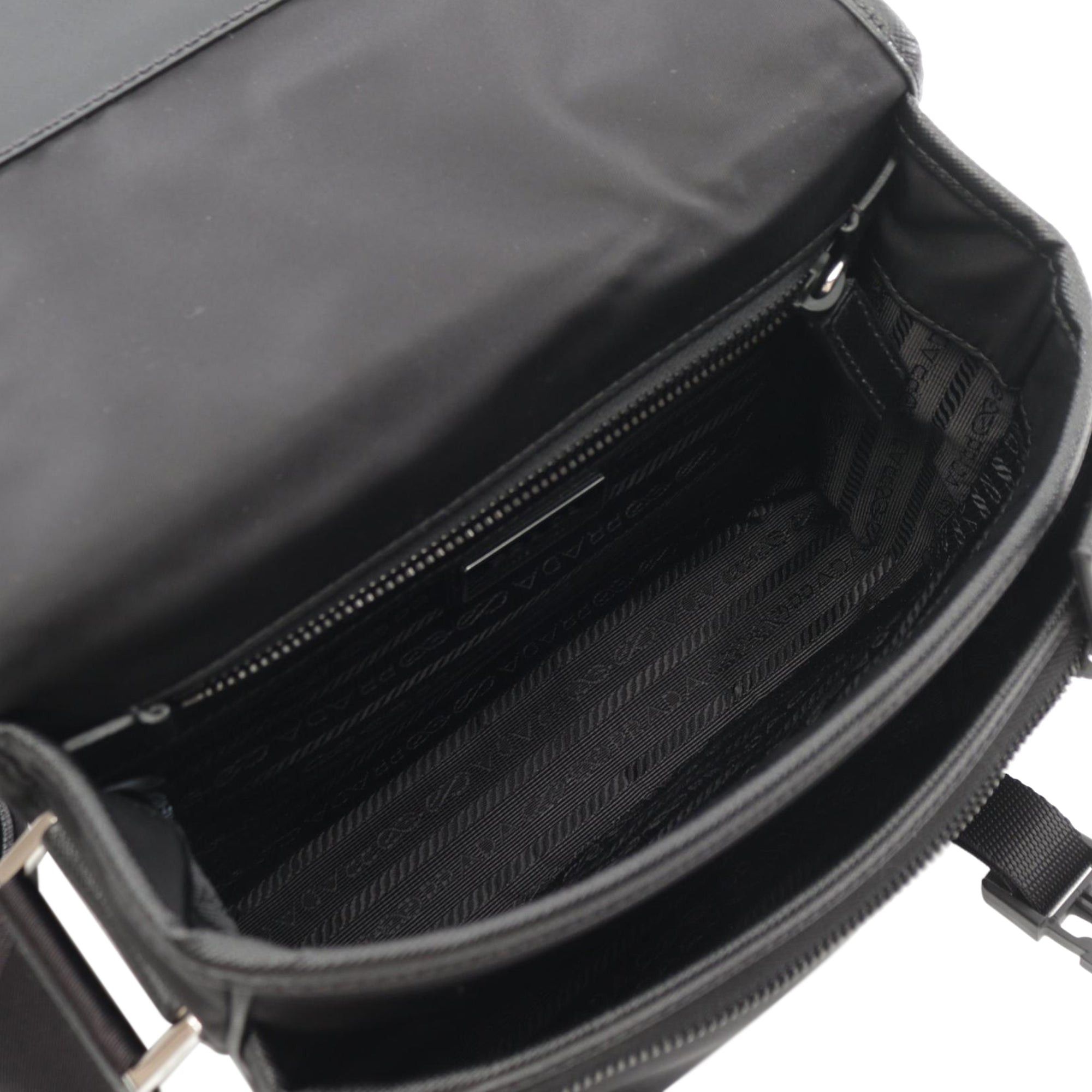 Prada Tessuto Zip Buckle Messenger Bag Size ONE SIZE - 4 Thumbnail