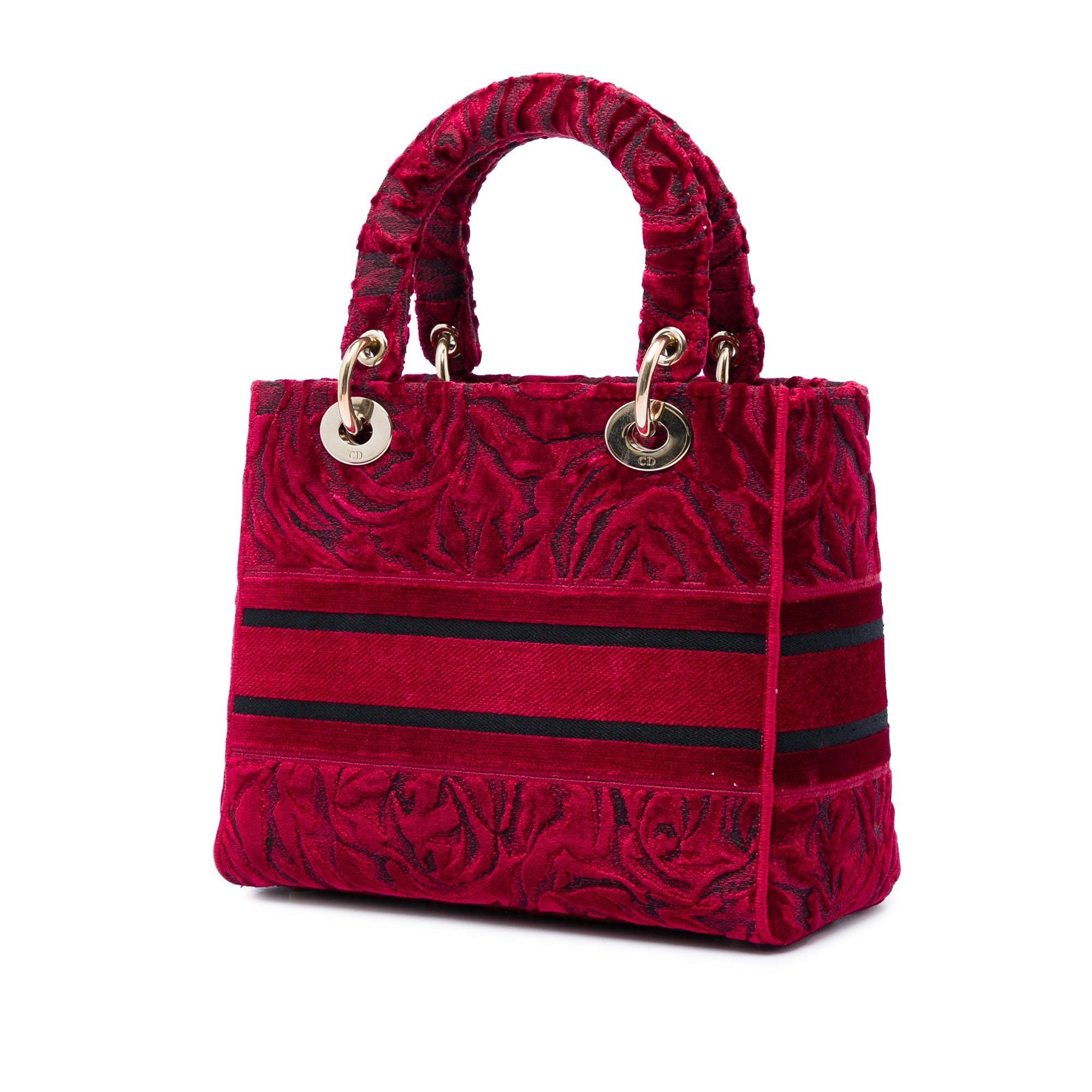 Dior Embroidered Velvet Roses Lady D Lite Size ONE SIZE - 2 Thumbnail