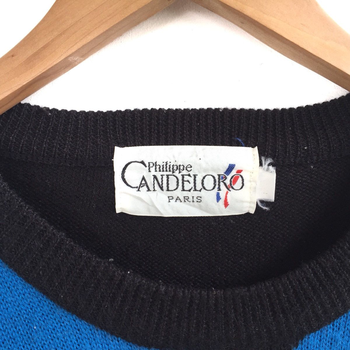 Designer Philippe Candeloro Paris Multicolor Embroided Logo Knitwear Size US L / EU 52-54 / 3 - 8 Thumbnail