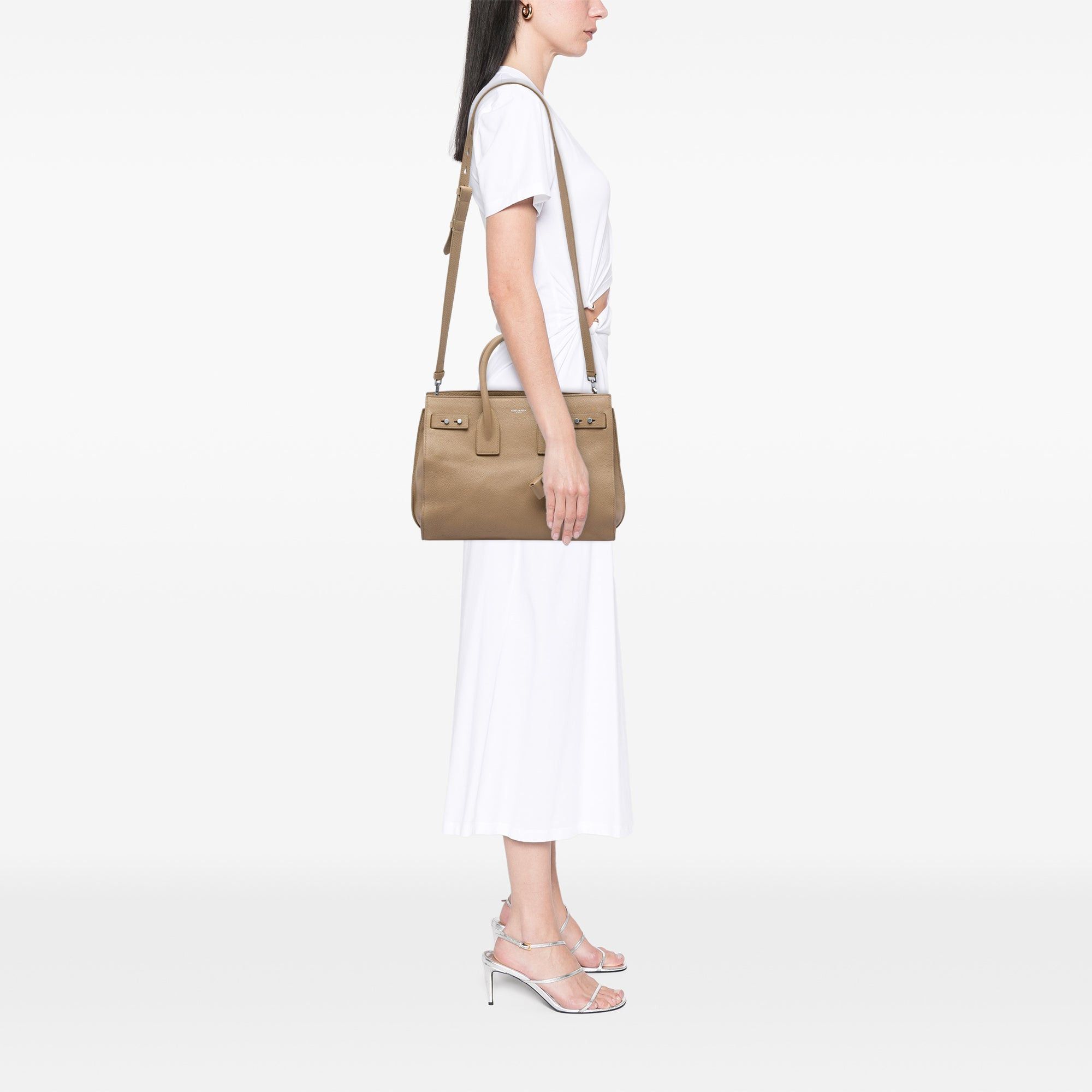 Saint Laurent Paris Grained Calfskin Supple Sac De Jour Satchel Size ONE SIZE - 6 Thumbnail