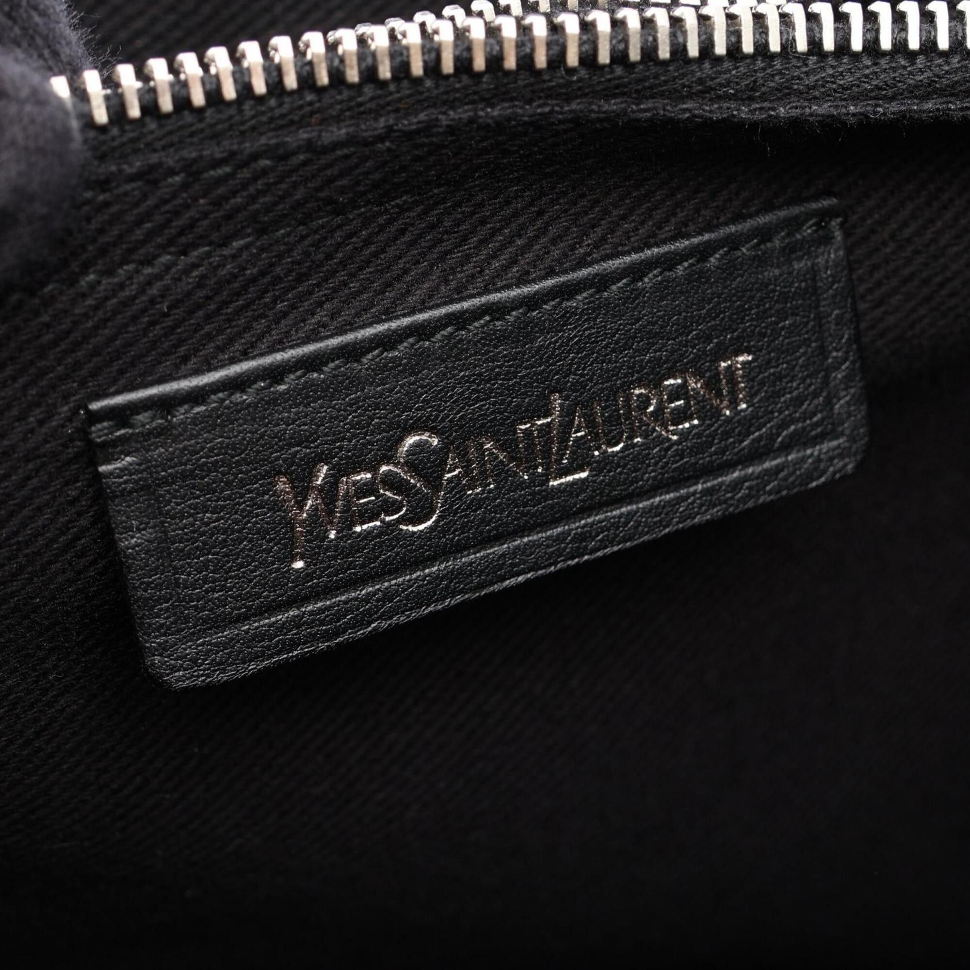 Yves Saint Laurent Yves Saint Laurent Muse Two Mini 2-Way Handbag, Leather, Women's, Black, 283761 Size ONE SIZE - 4 Thumbnail