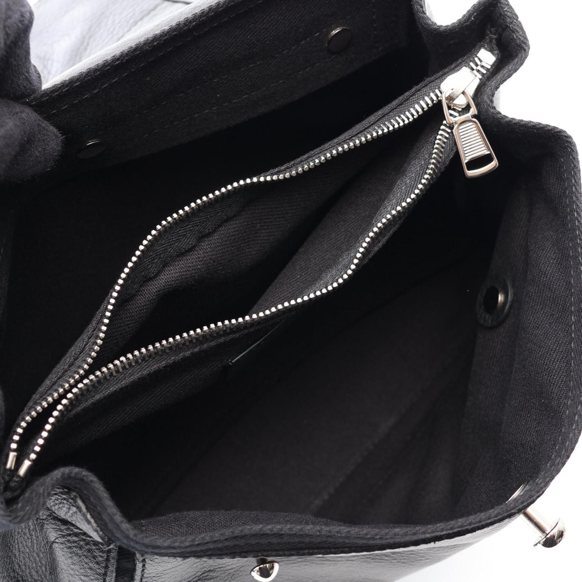 Yves Saint Laurent Yves Saint Laurent Muse Two Mini 2-Way Handbag, Leather, Women's, Black, 283761 Size ONE SIZE - 3 Thumbnail