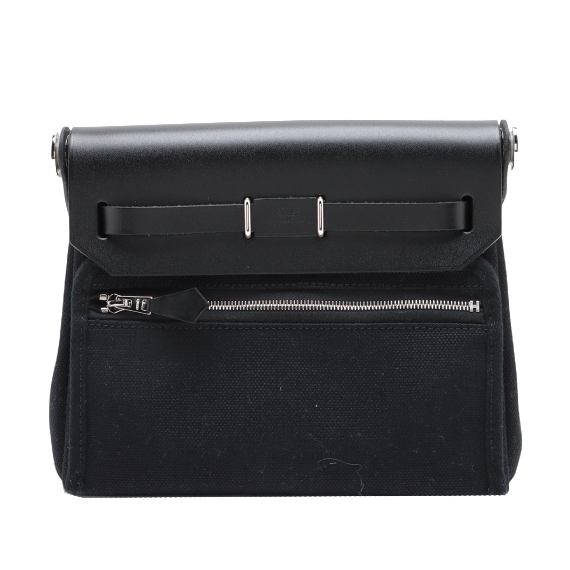 Hermes Military Toile and Vache Hunter Herbag Zip 20 Size ONE SIZE - 2 Thumbnail