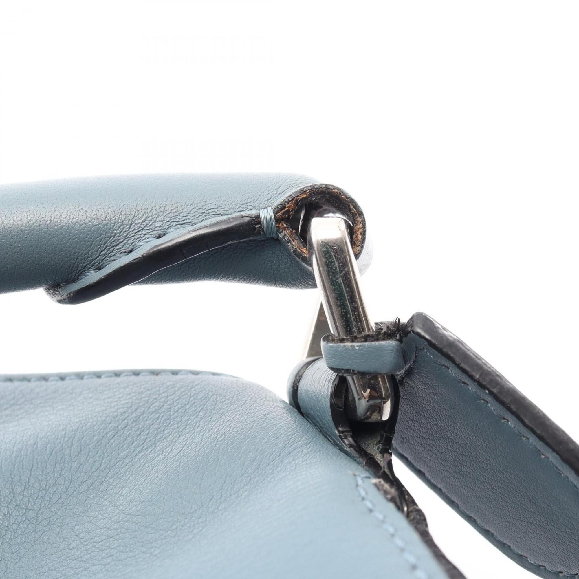 Loewe Loewe Puzzle Bag Medium 2-Way Handbag Leather Women's Blue Size ONE SIZE - 9 Thumbnail