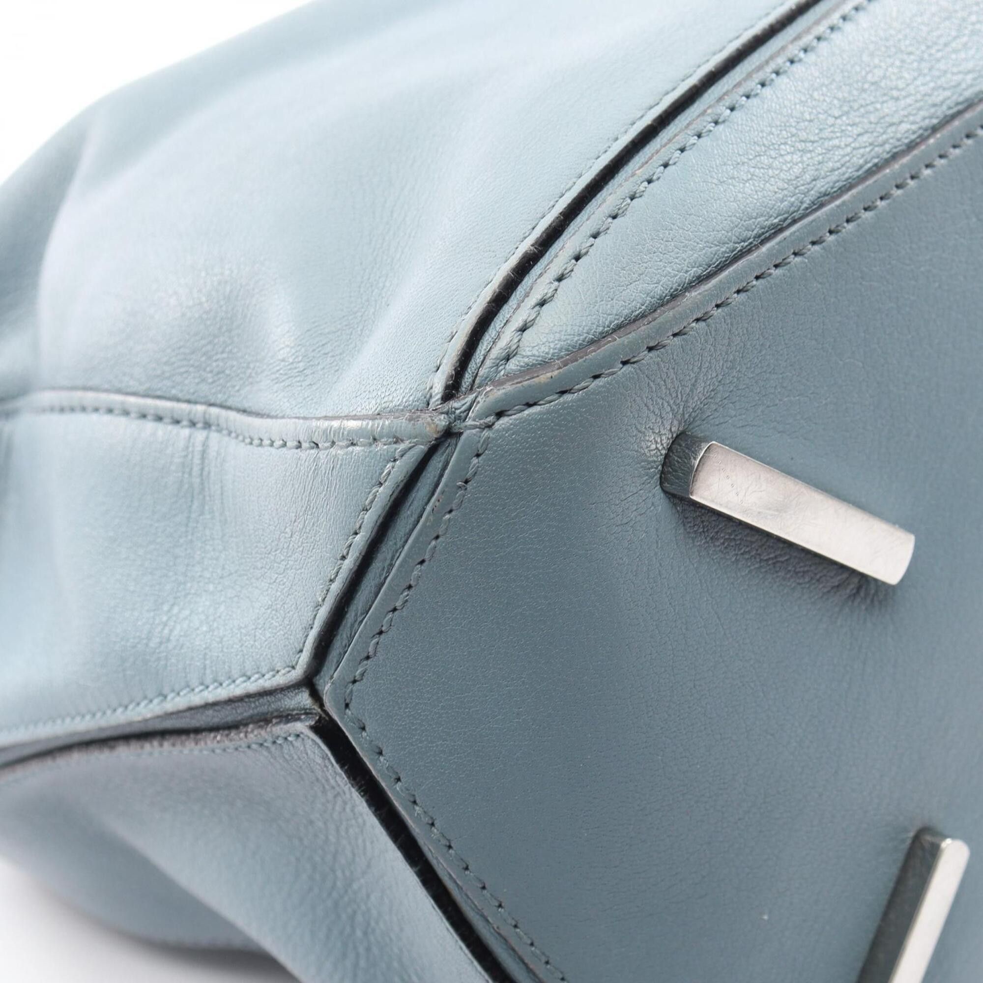 Loewe Loewe Puzzle Bag Medium 2-Way Handbag Leather Women's Blue Size ONE SIZE - 5 Thumbnail