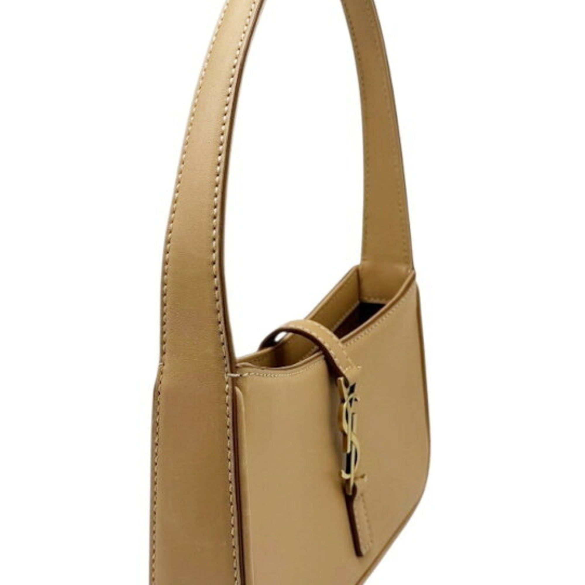 Saint Laurent Paris YVES SAINT LAURENT Le Sancassette Mini Leather Beige 710318 YSL Handbag for Women Size ONE SIZE - 4 Thumbnail