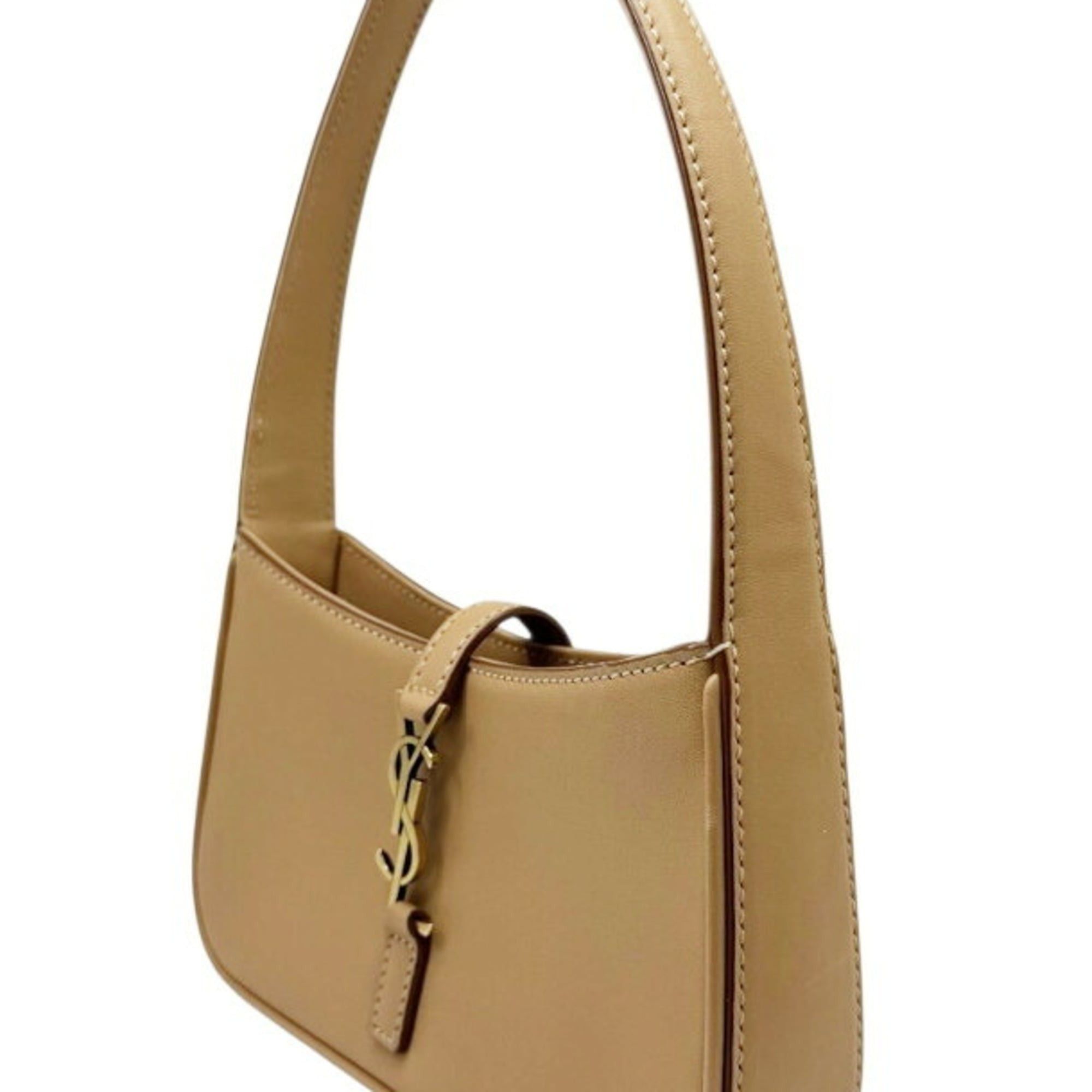 Saint Laurent Paris YVES SAINT LAURENT Le Sancassette Mini Leather Beige 710318 YSL Handbag for Women Size ONE SIZE - 3 Thumbnail