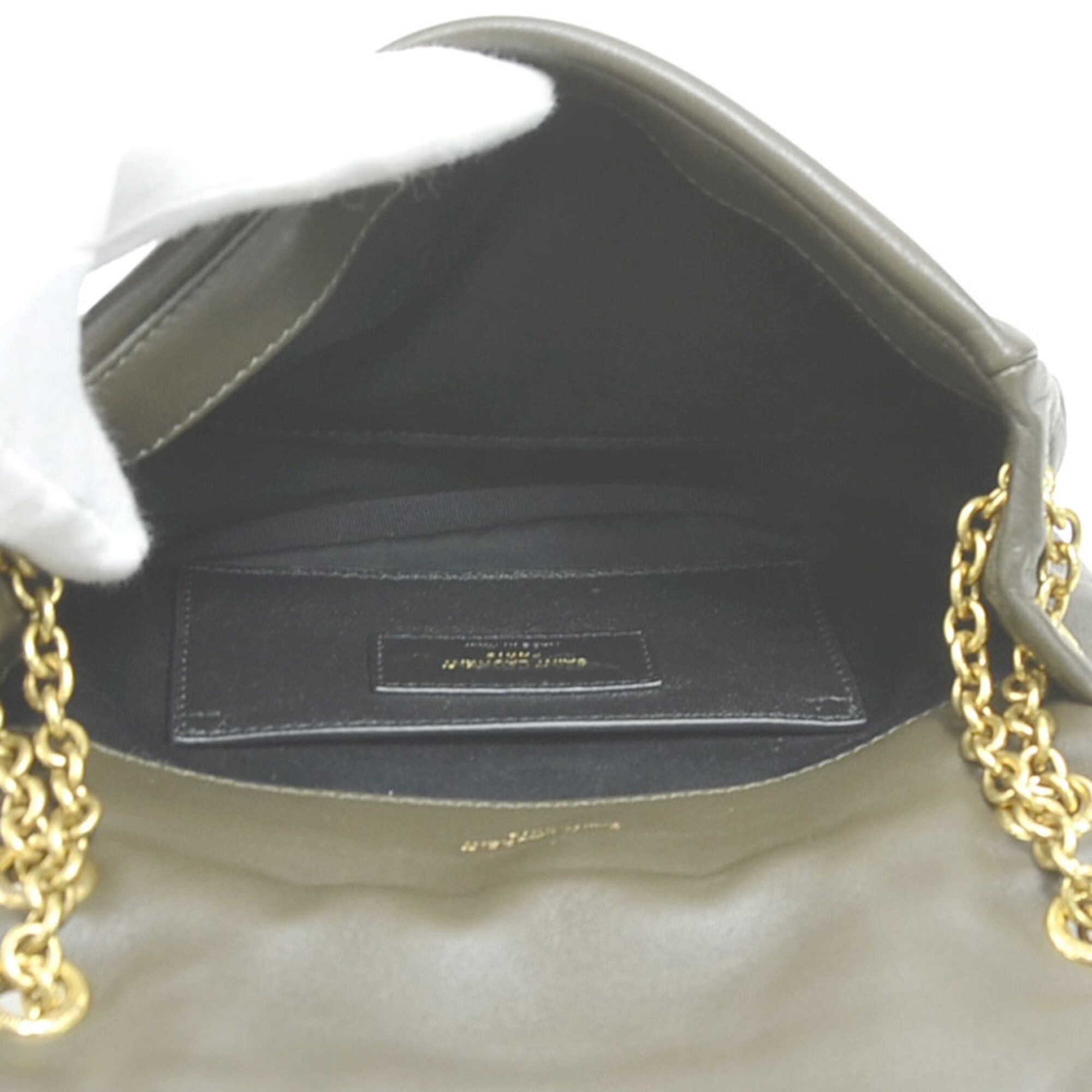 Saint Laurent Paris Saint Laurent Jamie 4.3 Shoulder Bag, Leather, Khaki Brown, Women's, 766754 90288k Size ONE SIZE - 5 Thumbnail