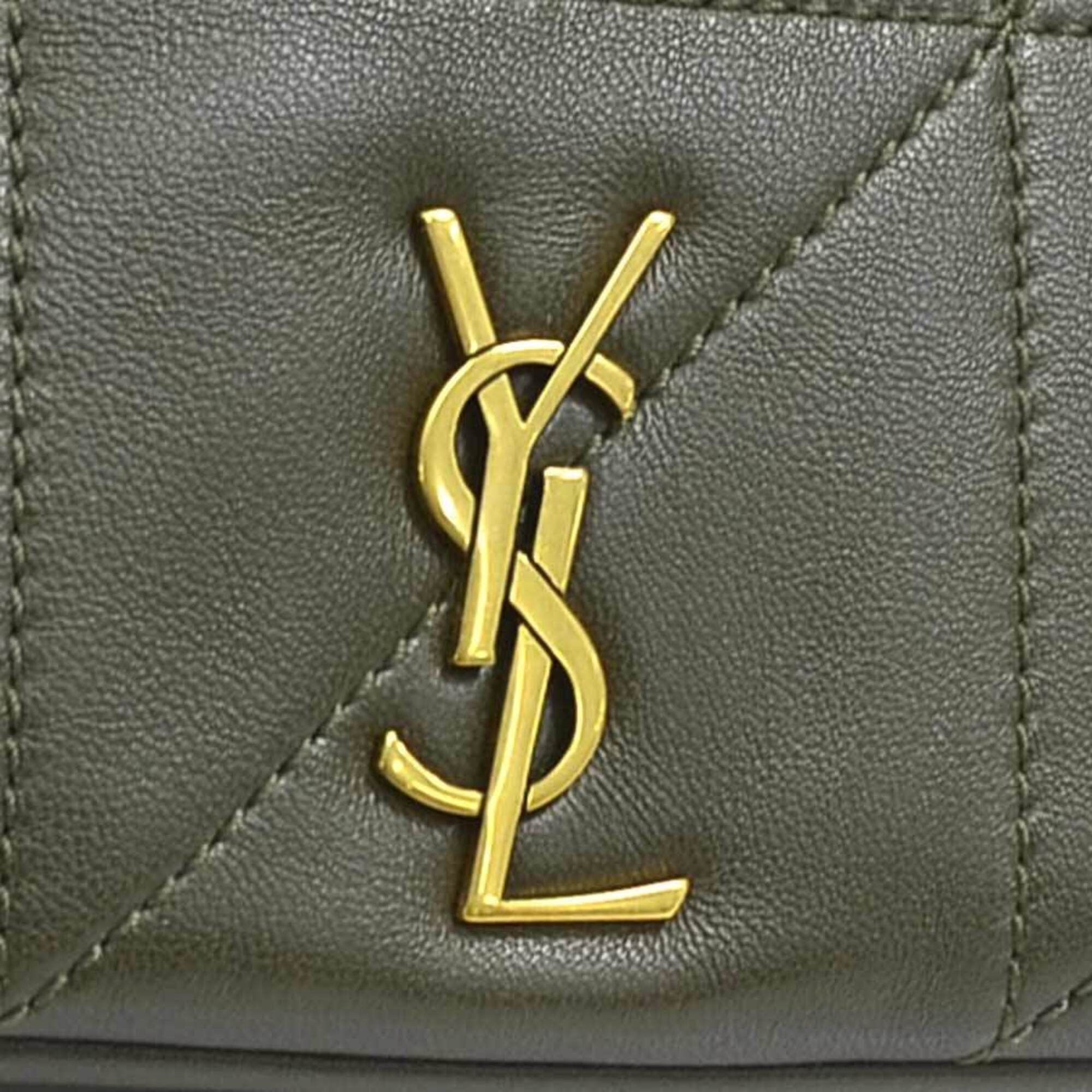 Saint Laurent Paris Saint Laurent Jamie 4.3 Shoulder Bag, Leather, Khaki Brown, Women's, 766754 90288k Size ONE SIZE - 11 Thumbnail