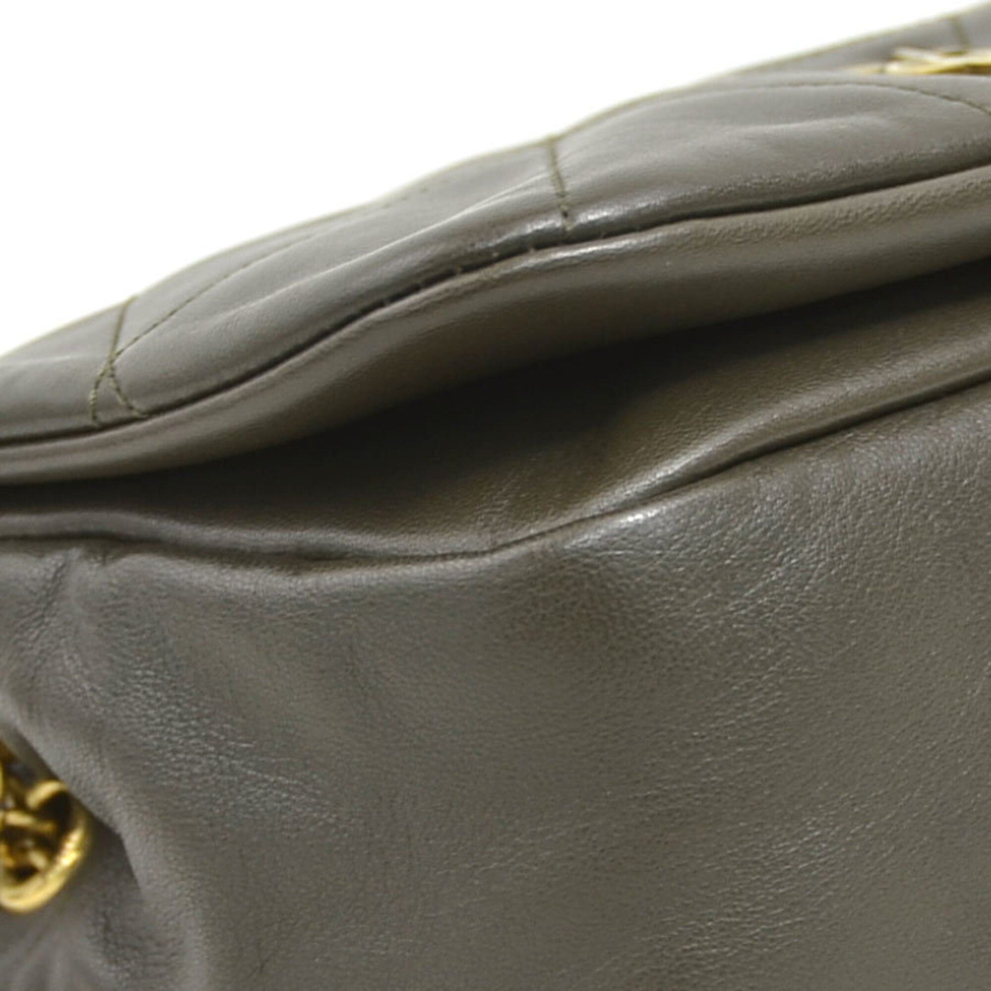 Saint Laurent Paris Saint Laurent Jamie 4.3 Shoulder Bag, Leather, Khaki Brown, Women's, 766754 90288k Size ONE SIZE - 7 Thumbnail