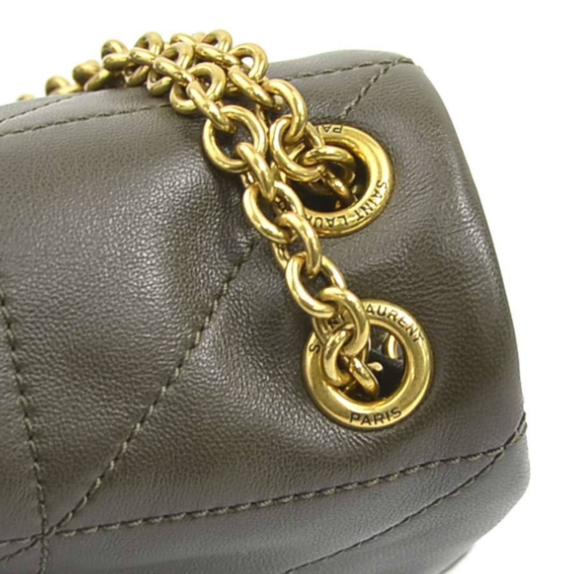 Saint Laurent Paris Saint Laurent Jamie 4.3 Shoulder Bag, Leather, Khaki Brown, Women's, 766754 90288k Size ONE SIZE - 10 Thumbnail