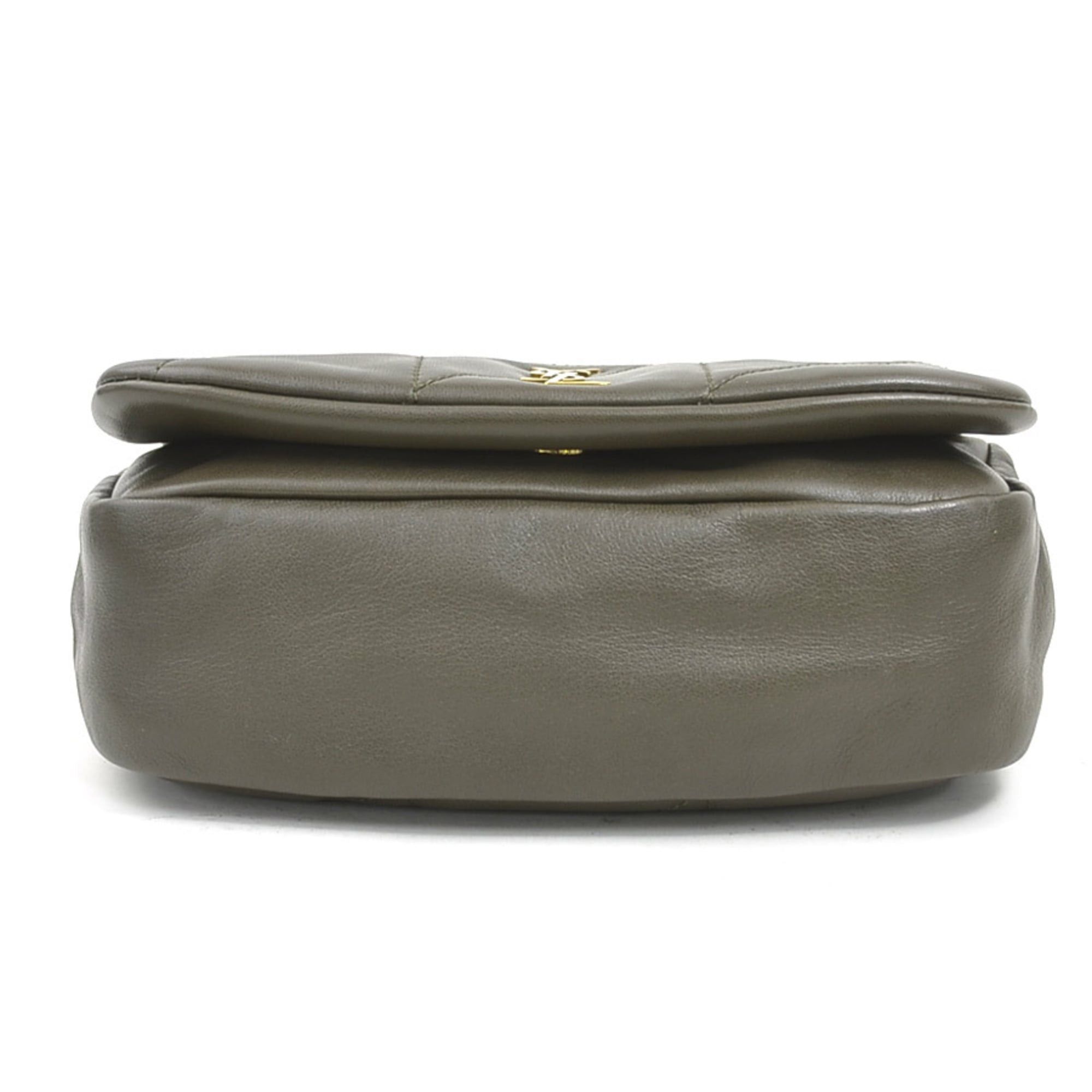 Saint Laurent Paris Saint Laurent Jamie 4.3 Shoulder Bag, Leather, Khaki Brown, Women's, 766754 90288k Size ONE SIZE - 4 Thumbnail