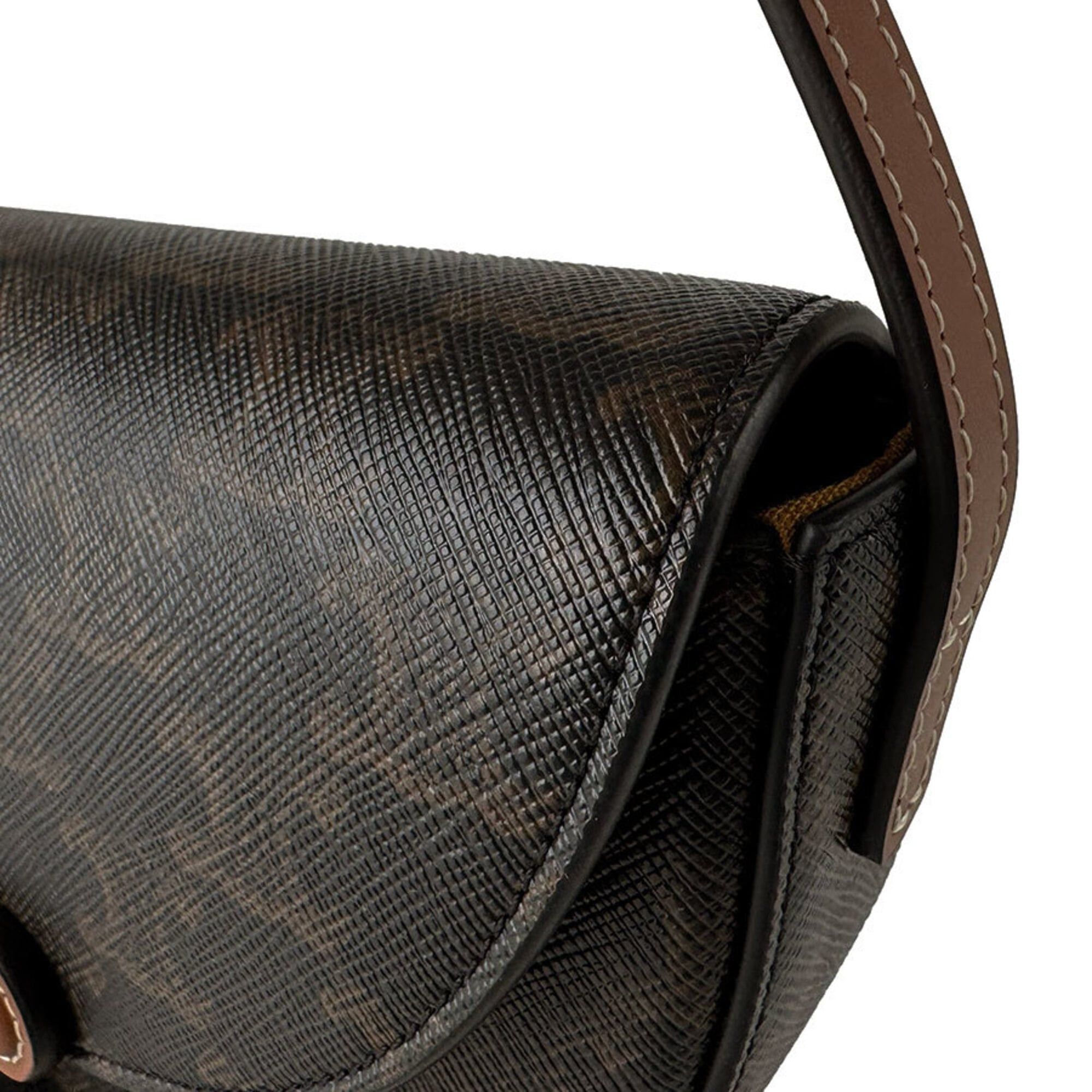 Celine Celine Shoulder Bag Cuir Triomphe Besace Leather Brown Women's z10853 Size ONE SIZE - 6 Thumbnail