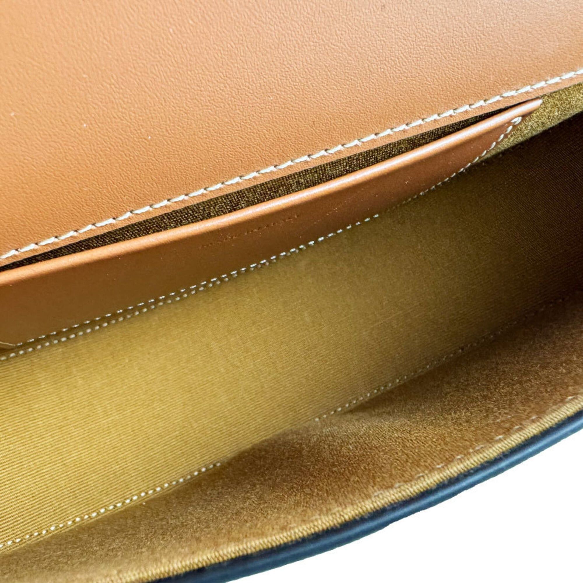 Celine Celine Shoulder Bag Cuir Triomphe Besace Leather Brown Women's z10853 Size ONE SIZE - 5 Thumbnail