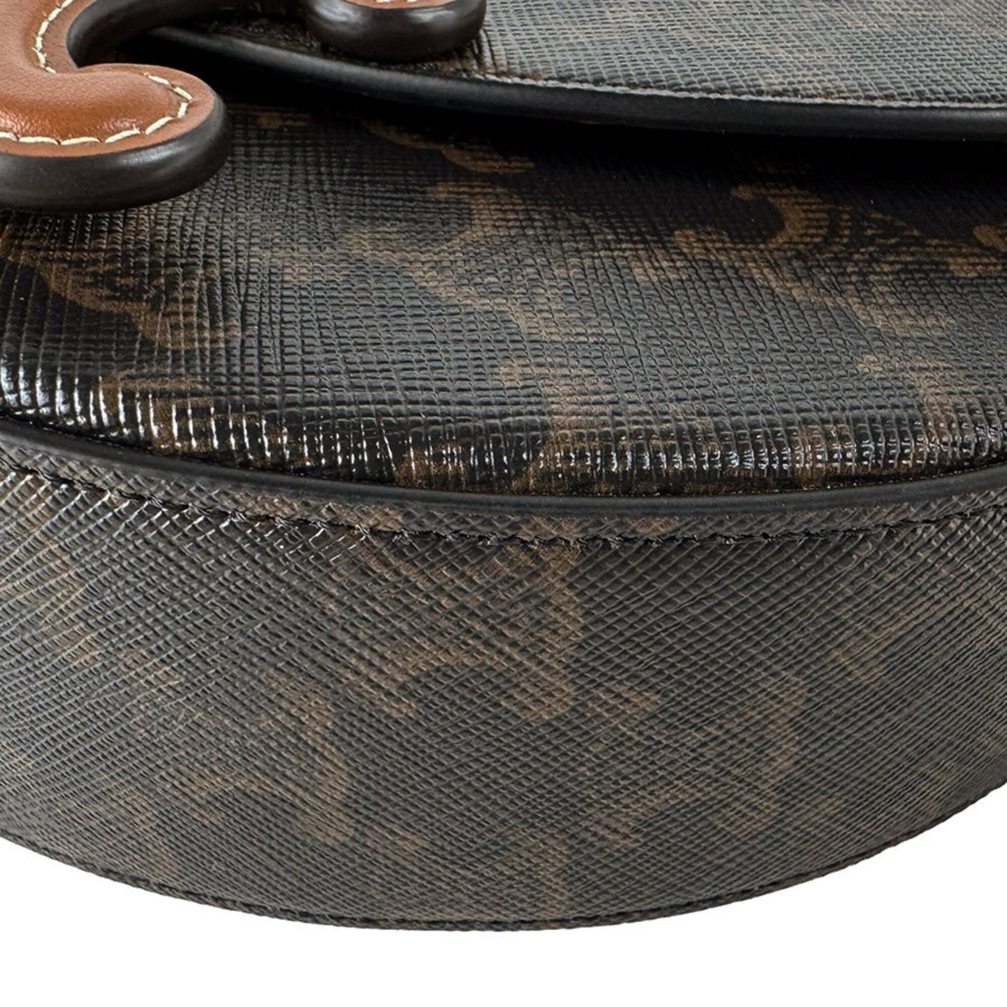 Celine Celine Shoulder Bag Cuir Triomphe Besace Leather Brown Women's z10853 Size ONE SIZE - 8 Thumbnail