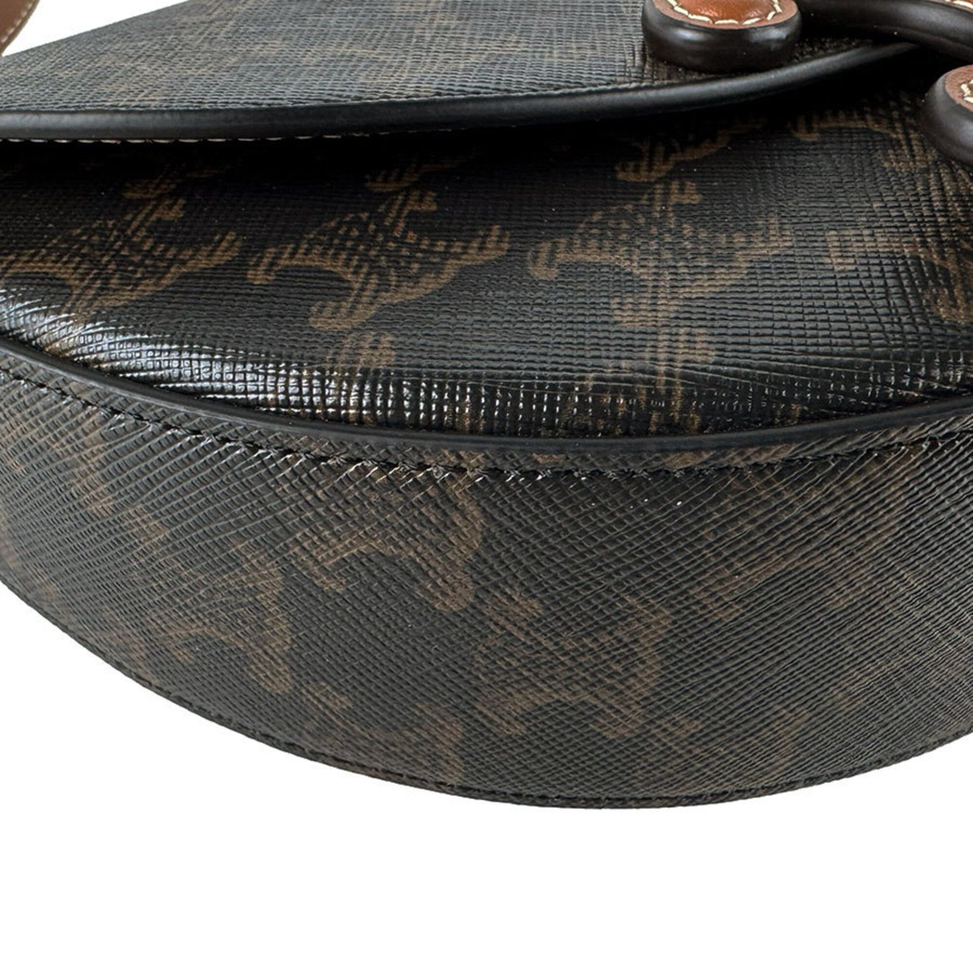 Celine Celine Shoulder Bag Cuir Triomphe Besace Leather Brown Women's z10853 Size ONE SIZE - 9 Thumbnail
