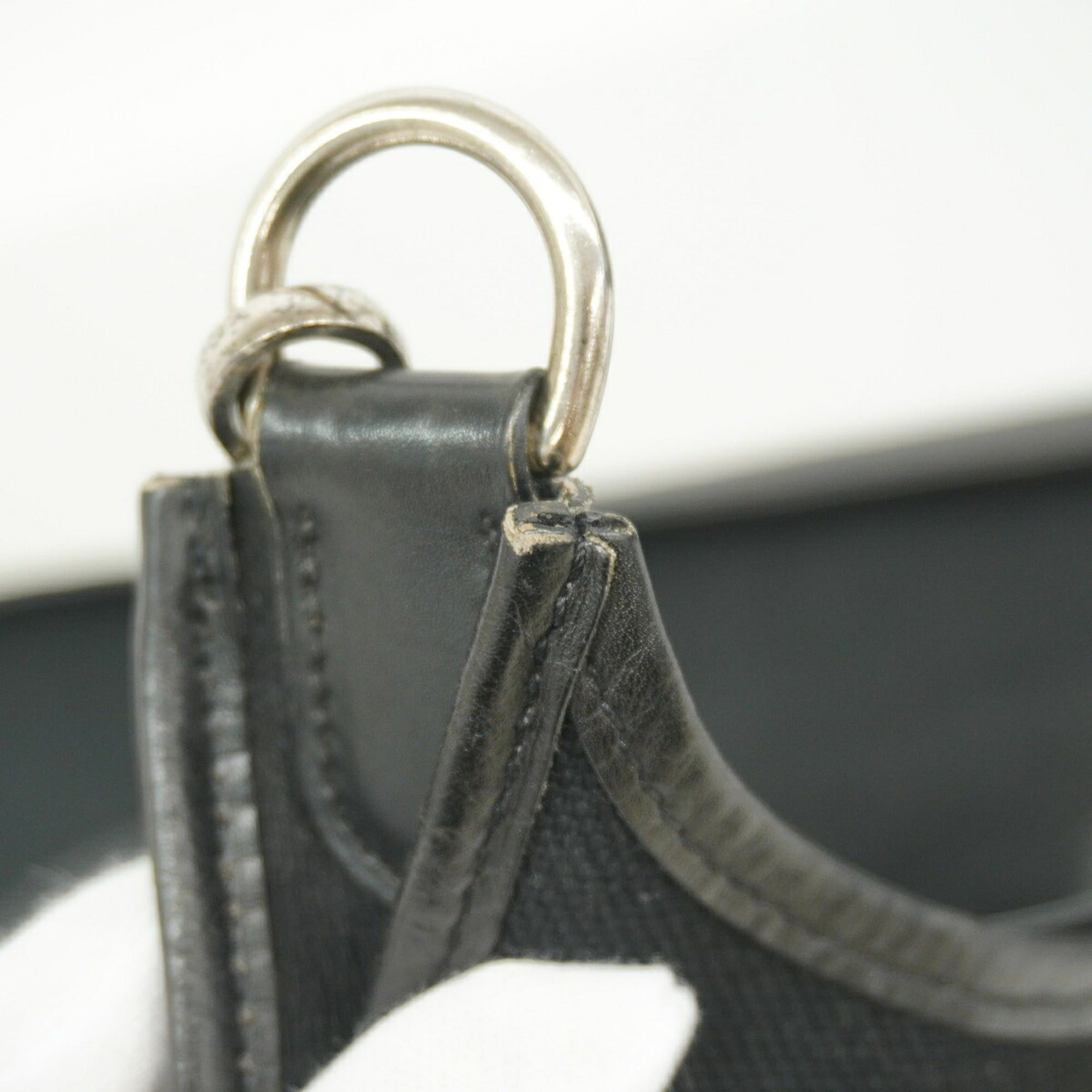 Hermes Hermes Evelyne 1GM Shoulder Bag, Toile Officier, Black, □H stamp, Women's Size ONE SIZE - 11 Thumbnail