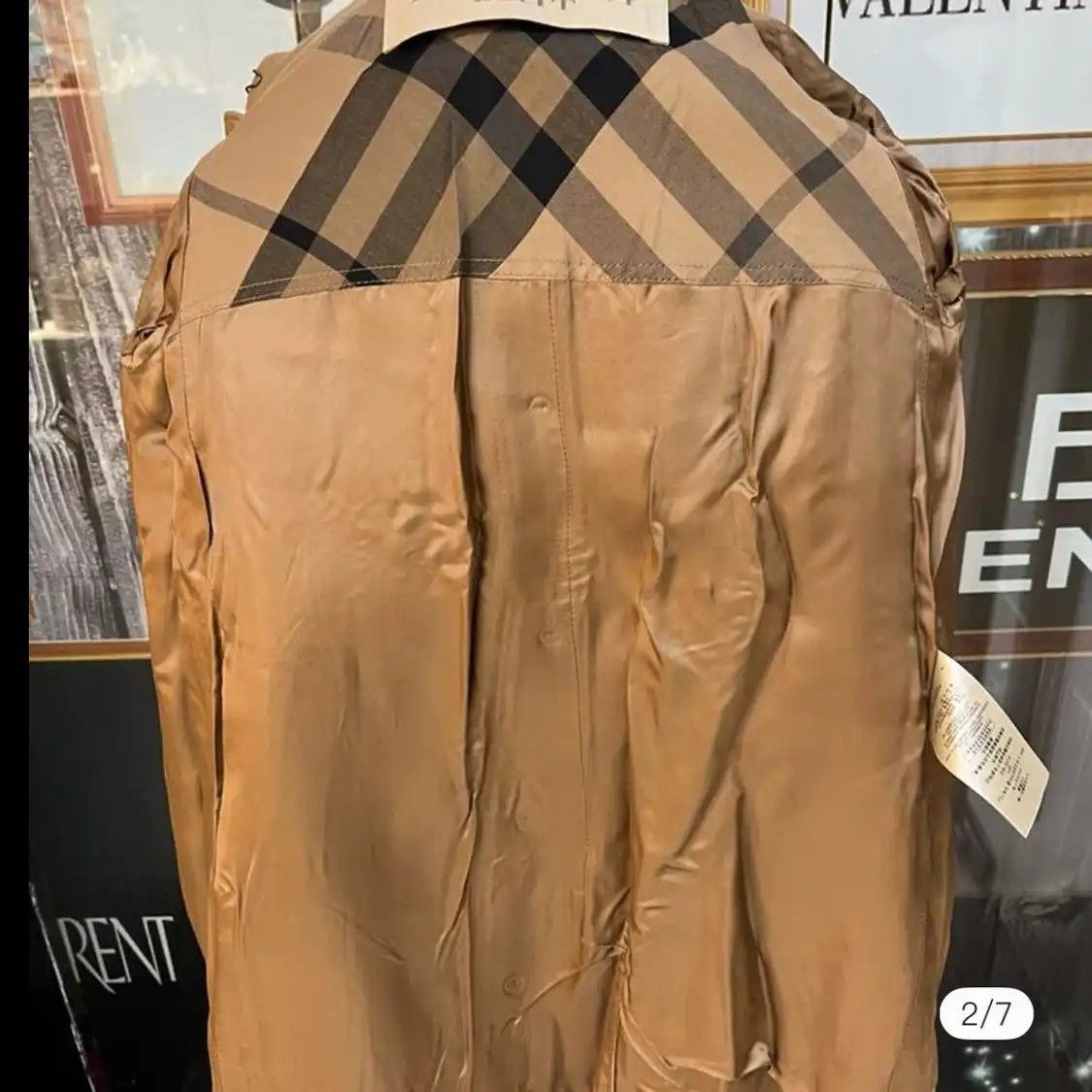 Burberry BURBERRY M size Winter brown wool lapel Women's coat Size M / US 6-8 / IT 42-44 - 3 Thumbnail