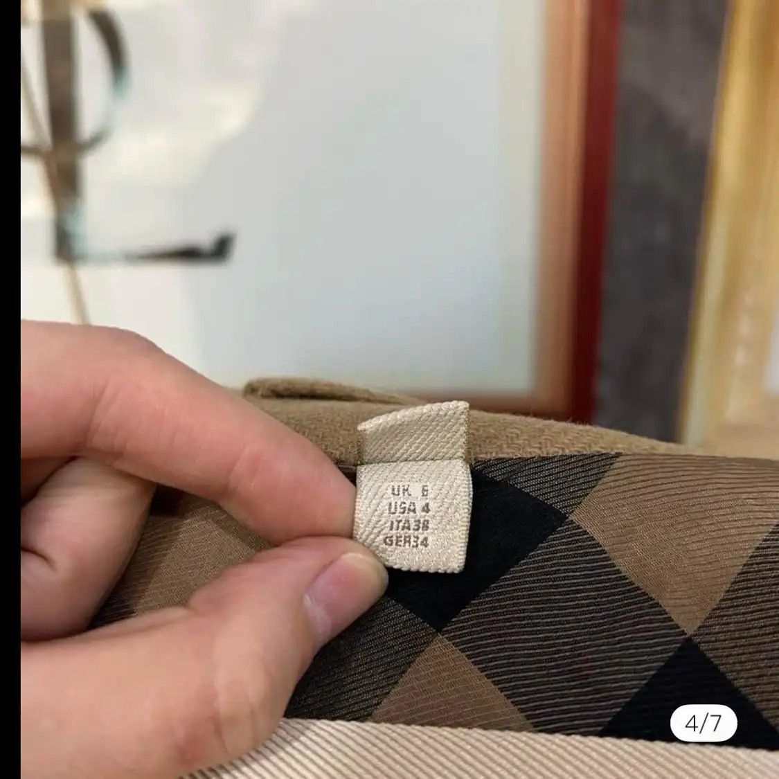 Burberry BURBERRY M size Winter brown wool lapel Women's coat Size M / US 6-8 / IT 42-44 - 5 Thumbnail
